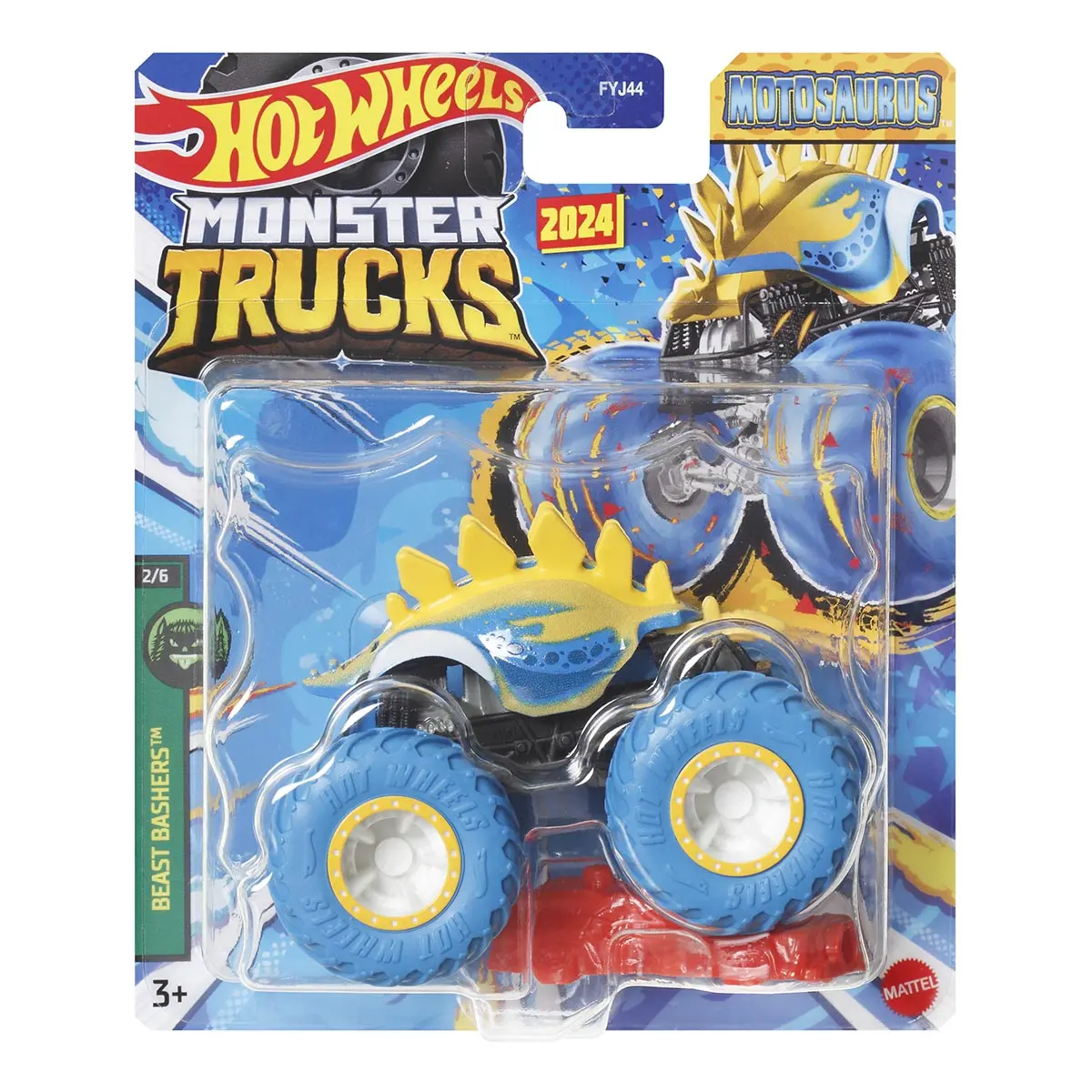 Hot Wheels Monster Trucks 2024 - Beast Bashers 2/6 - Motosaurus Diecast Vehicle 1