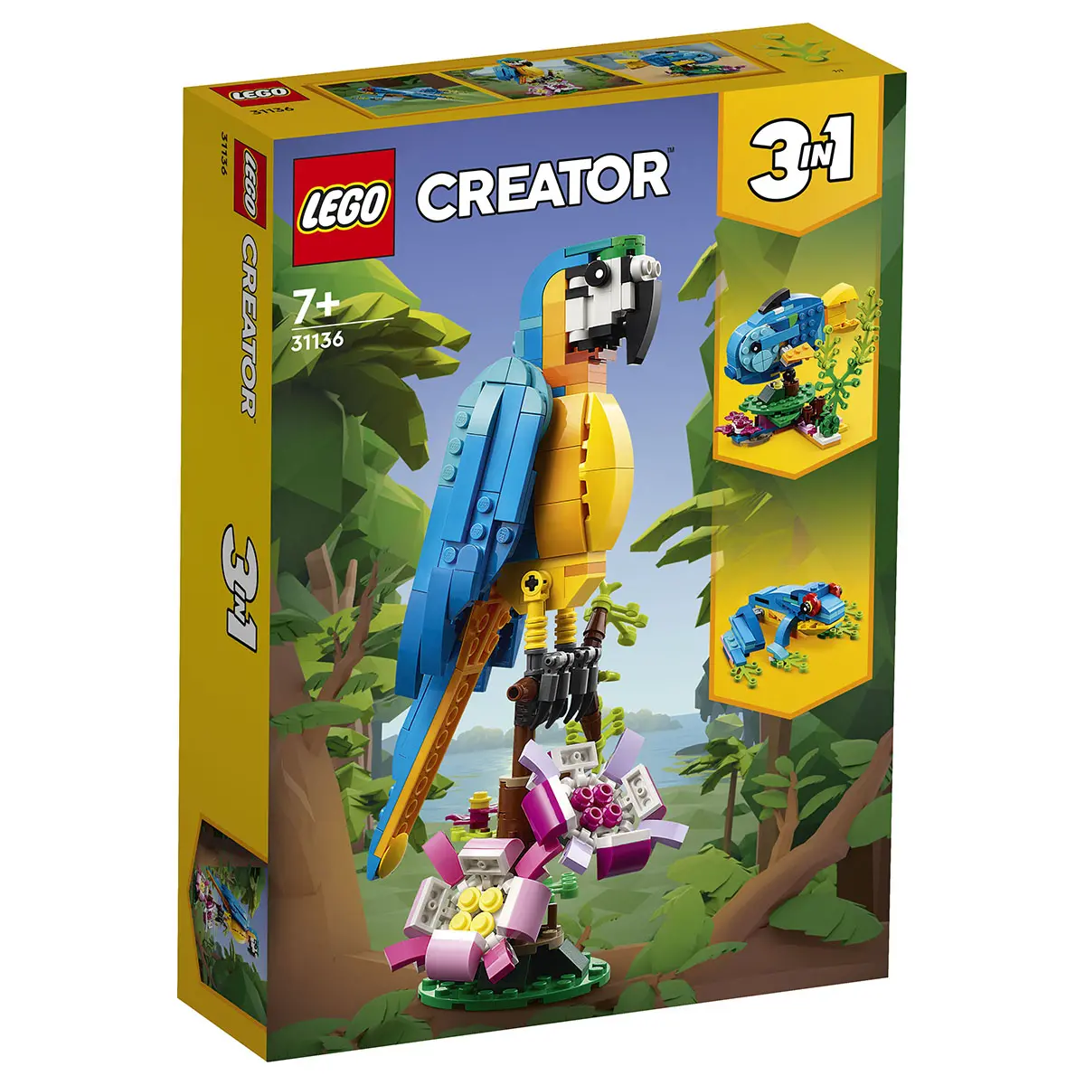 Lego Creator 3-In-1 Exotic Parrot 31136 Building Set 1