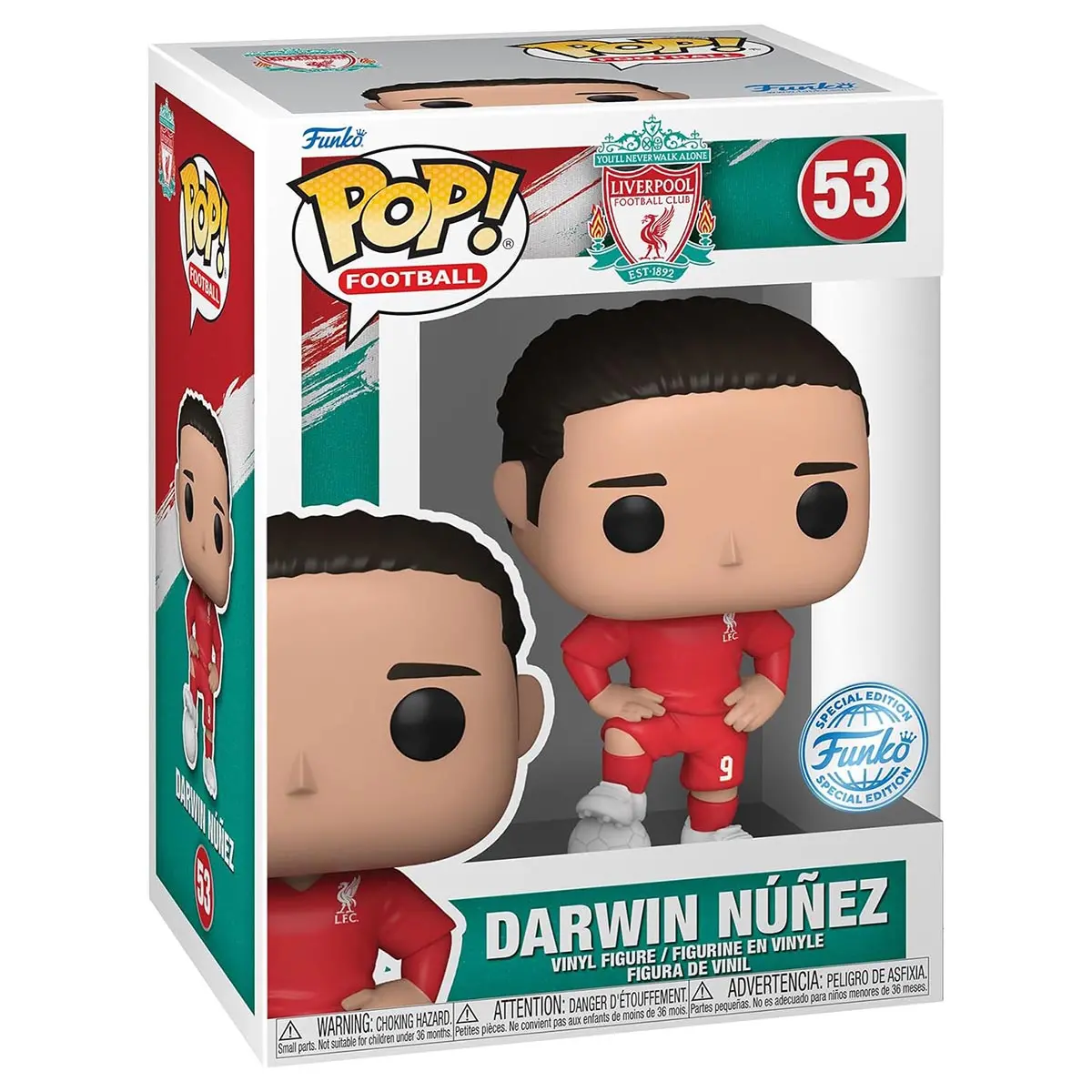 Funko Pop! Football: Liverpool Fc: Darwin Nunez Vinyl Figure #53 1