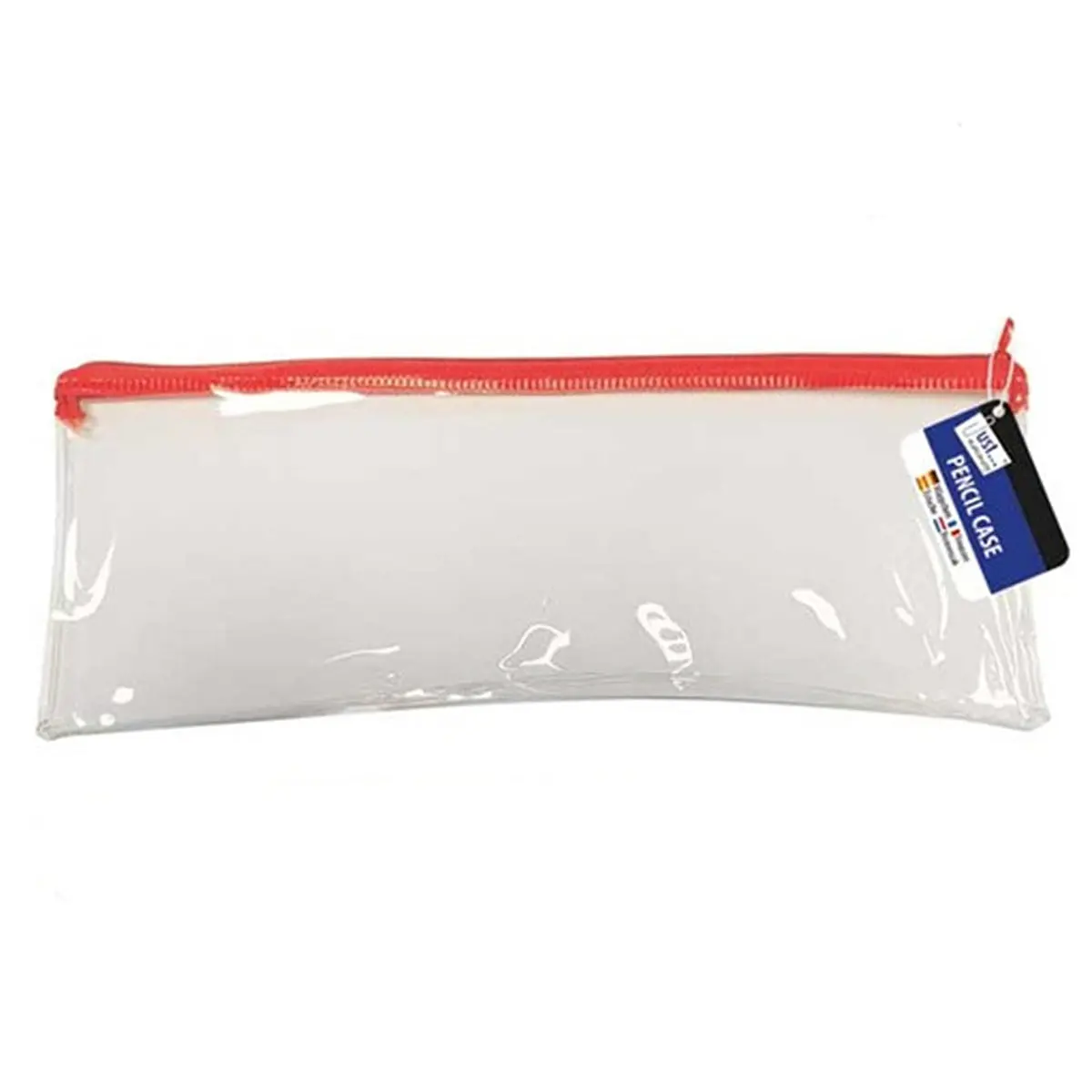 Just Stationery 13" Clear Exam Pencil Case (Styles Vary) 1
