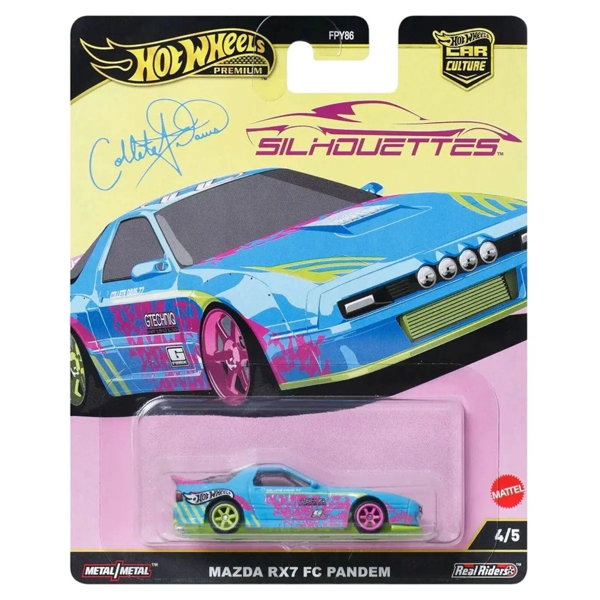 Hot Wheels Premier Car Culture Silhouettes: Mazda Rx7 Fc Pandem 1:64 Scale Car (4/5) 1
