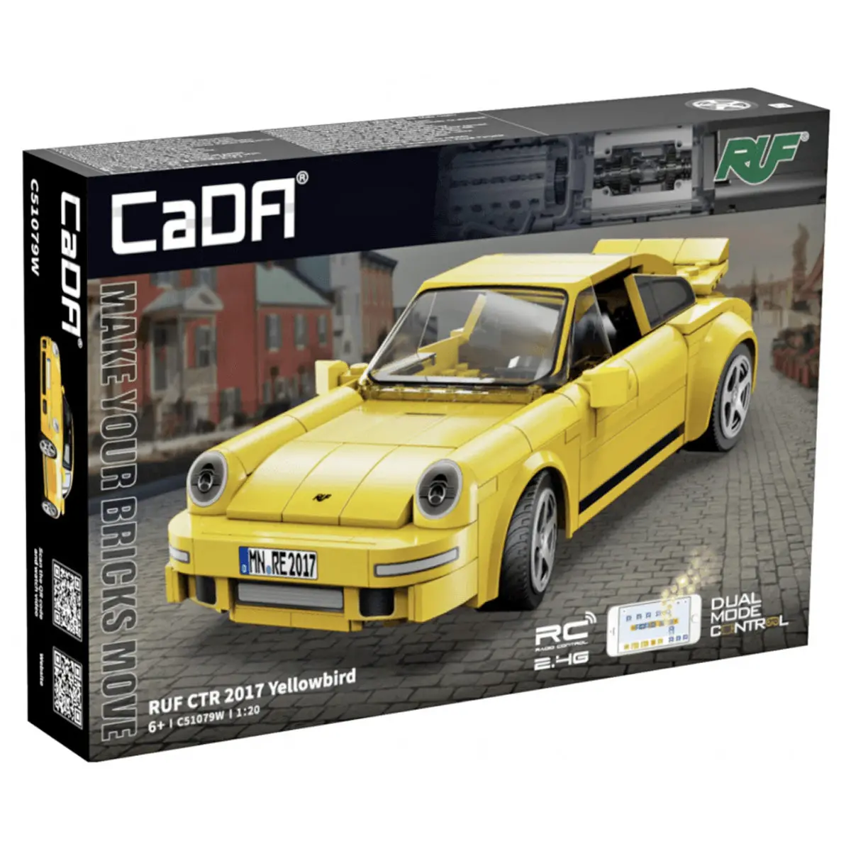 Cada Bricks Ruf Ctr 2017 Yellowbird Rc Building Set 1