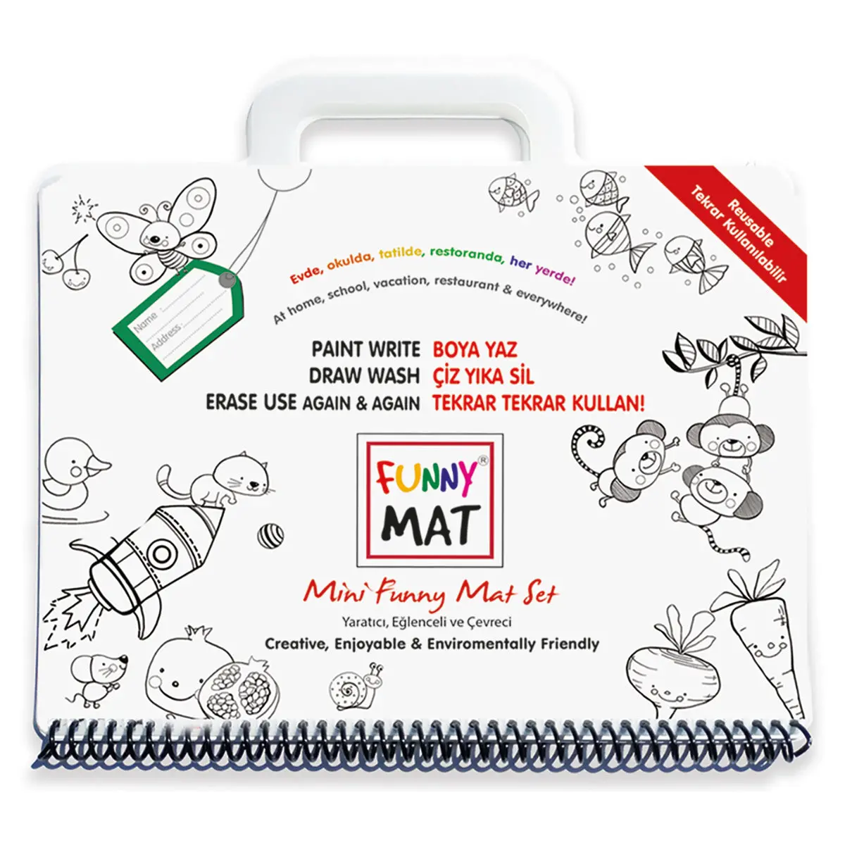 Funny Mat Mini Funny Mat Set Washable Colouring Book 1
