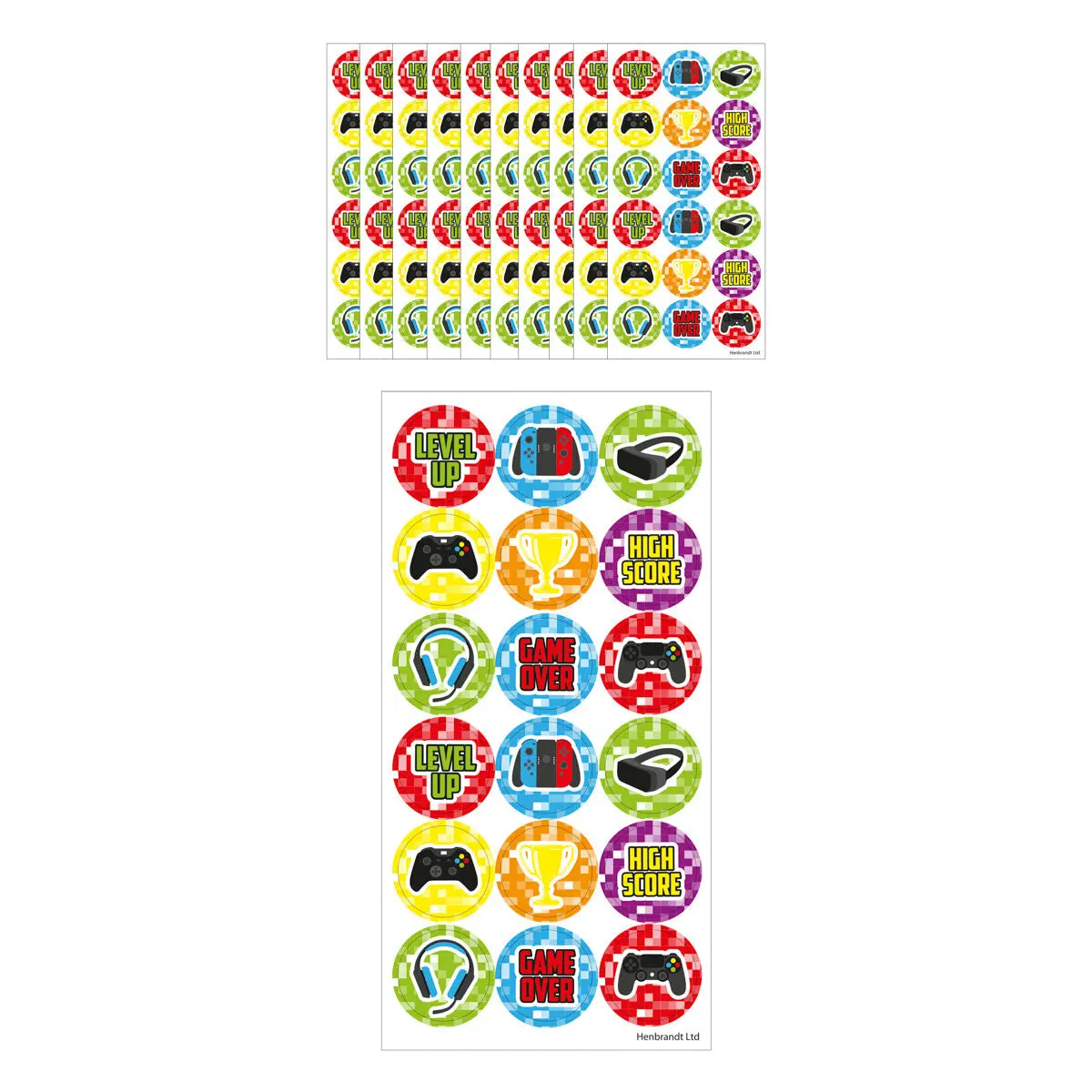 Henbrandt Large Gamer Stickers 1