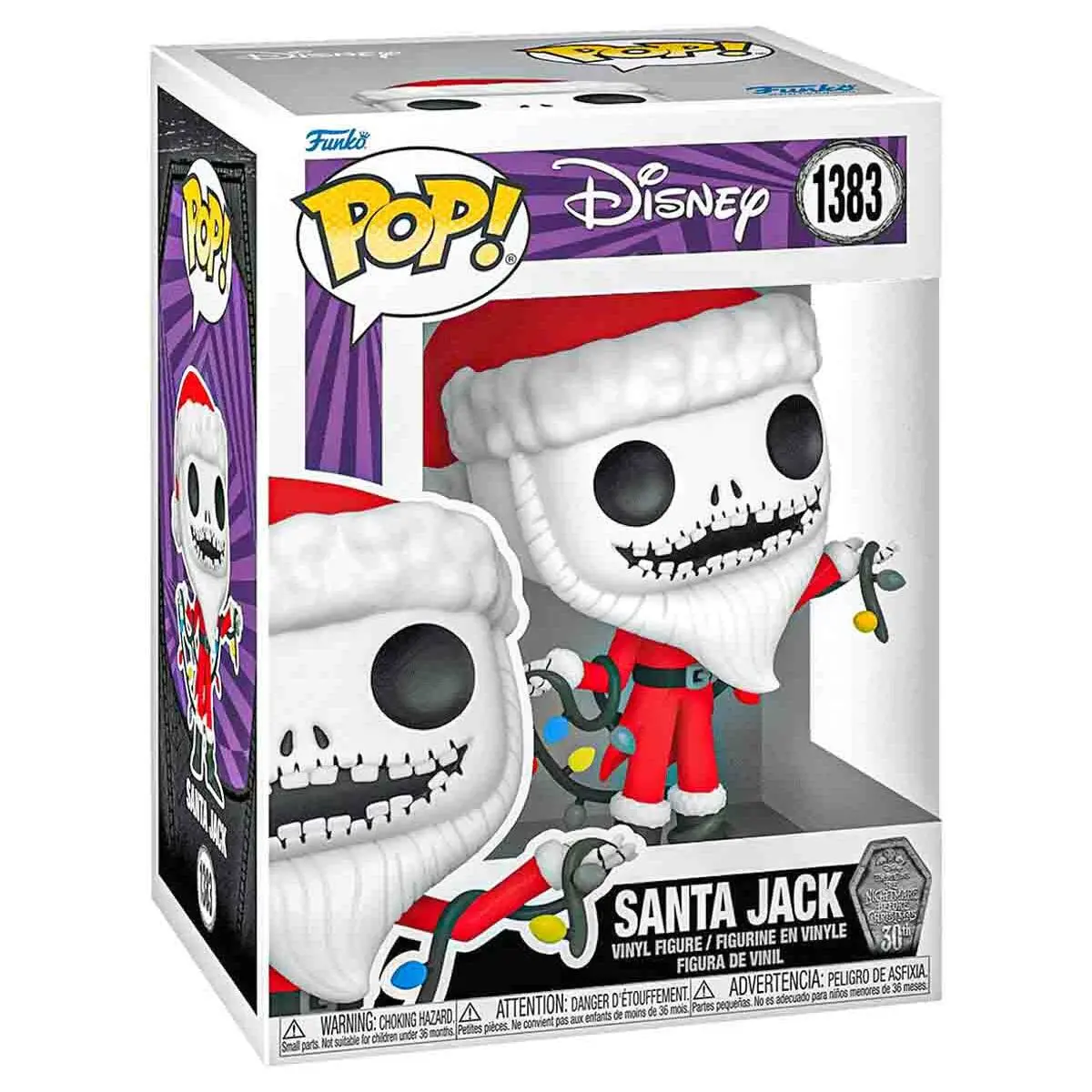 Funko Pop! Disney: The Nightmare Before Christmas 30Th Anniversary: Santa Jack Vinyl Figure #1383 1