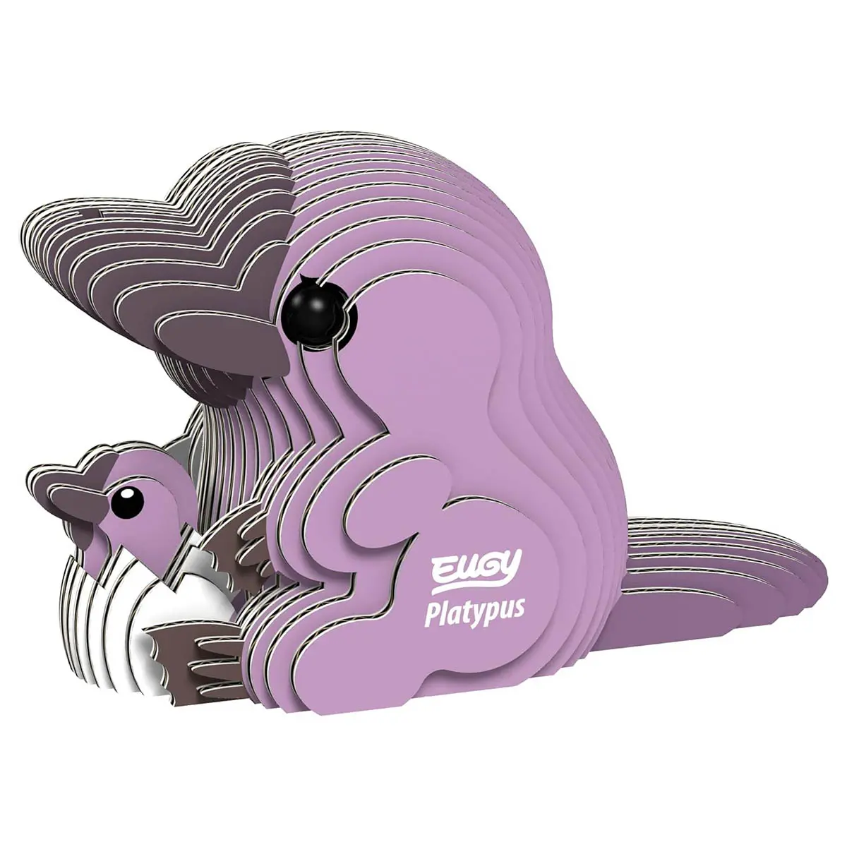 Eugy Platypus 3D Cardboard Model Kit 1