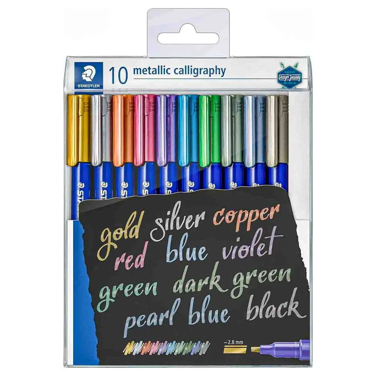 Staedtler Design Journey Metallic Calligraphy Marker (10 Pack) 1