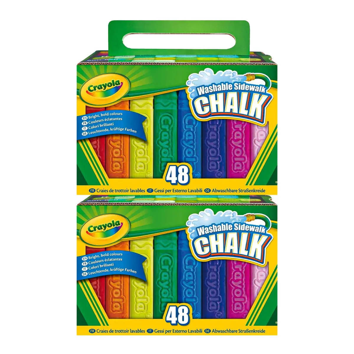 Crayola Washable Sidewalk Chalk Set Pack Of 48 X 2 1