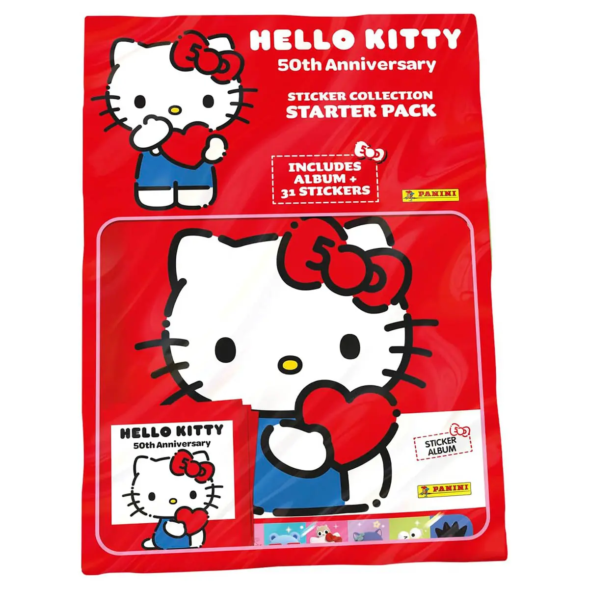 Panini Hello Kitty 50Th Anniversary Sticker Collection Starter Pack 1
