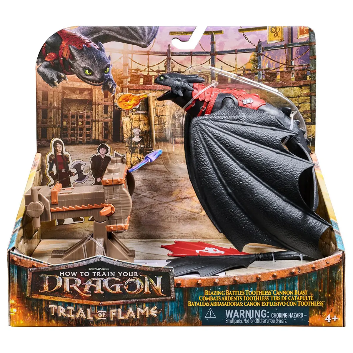 How To Train Your Dragon Trial Of Flame Blazing Battles Toothless Cannon Blast Playset 1