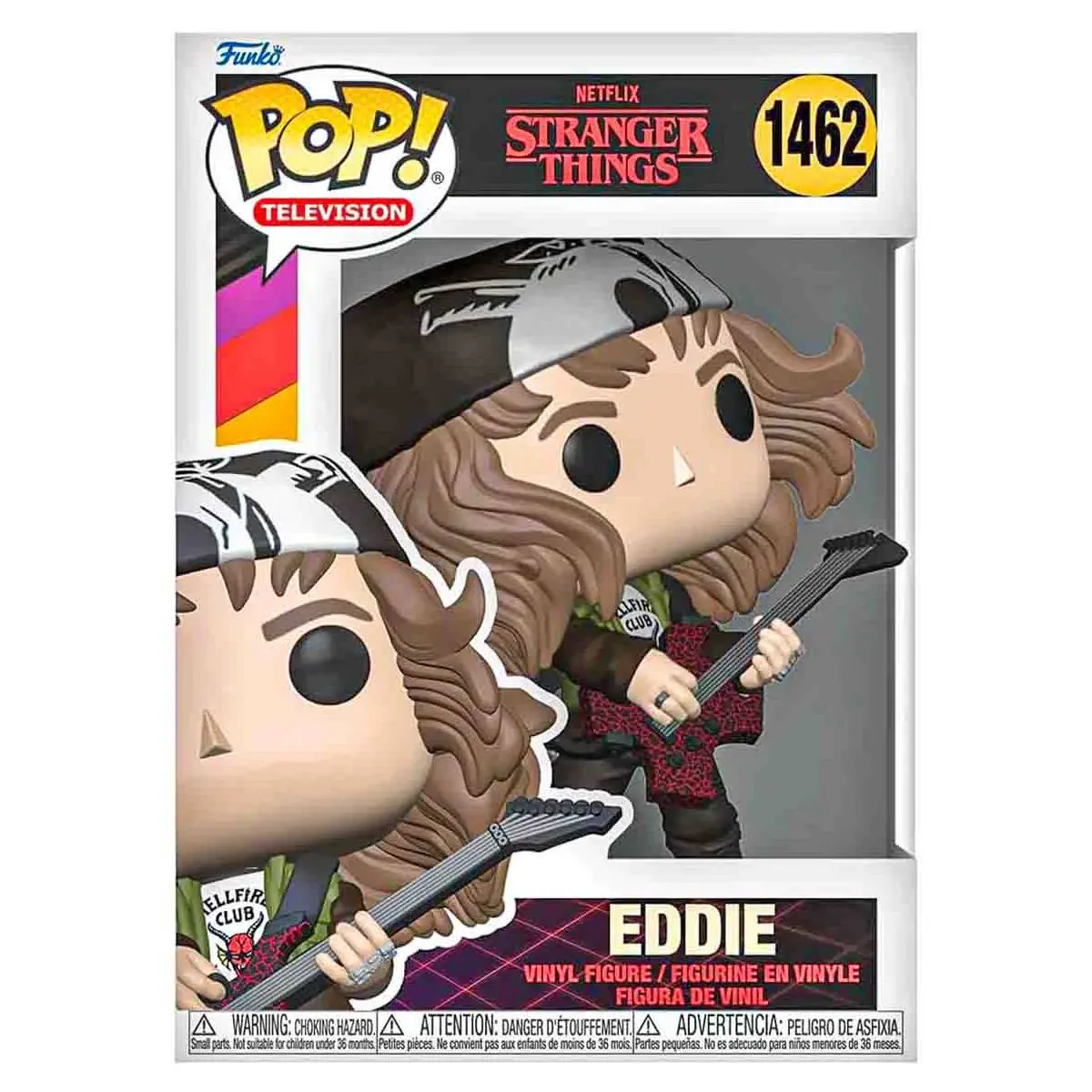 Funko Pop! Television: Stranger Things Season 4 Finale: Eddie (Guitar) Vinyl Figure #1462 1