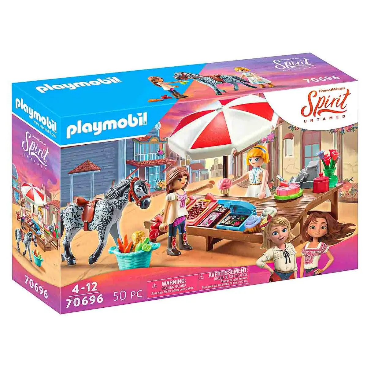 Playmobil Dreamworks Spirit: Untamed Miradero Candy Stand Playset 1