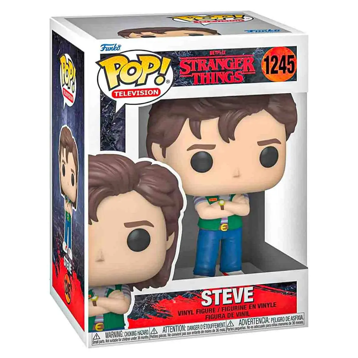 Funko Pop! Television: Stranger Things Season 4 Steve Vinyl Figure #1245 1