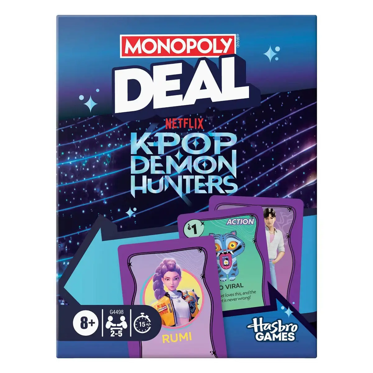 Monopoly Deal: K-Pop Hunters Card Game 1