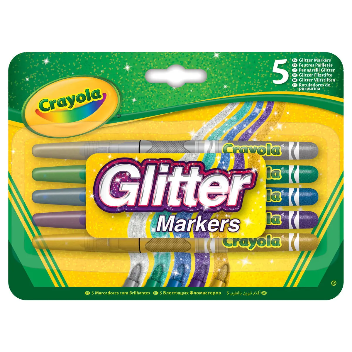Crayola Glitter Markers Pack Of 5 1