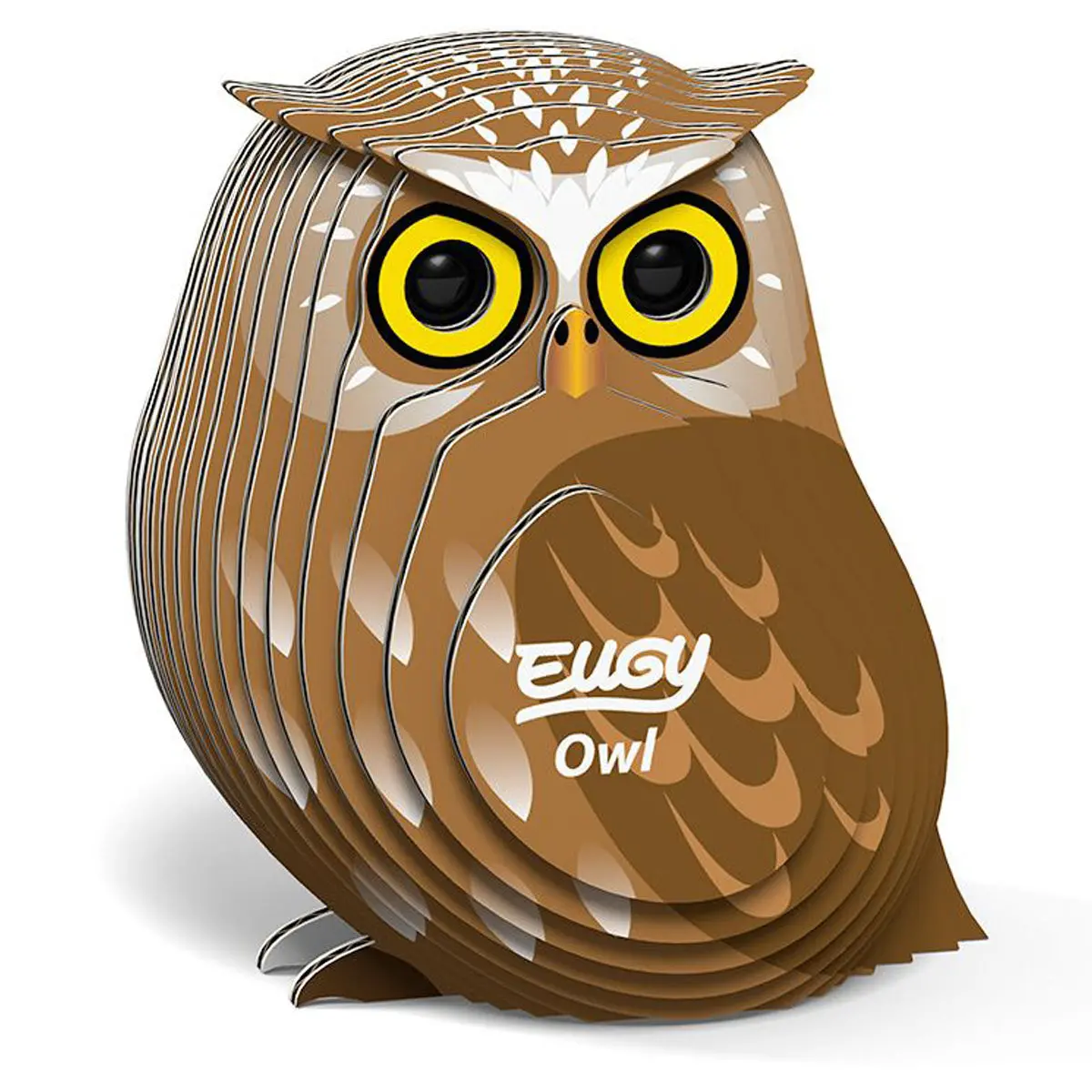 Eugy Owl 3D Cardboard Model Kit 1