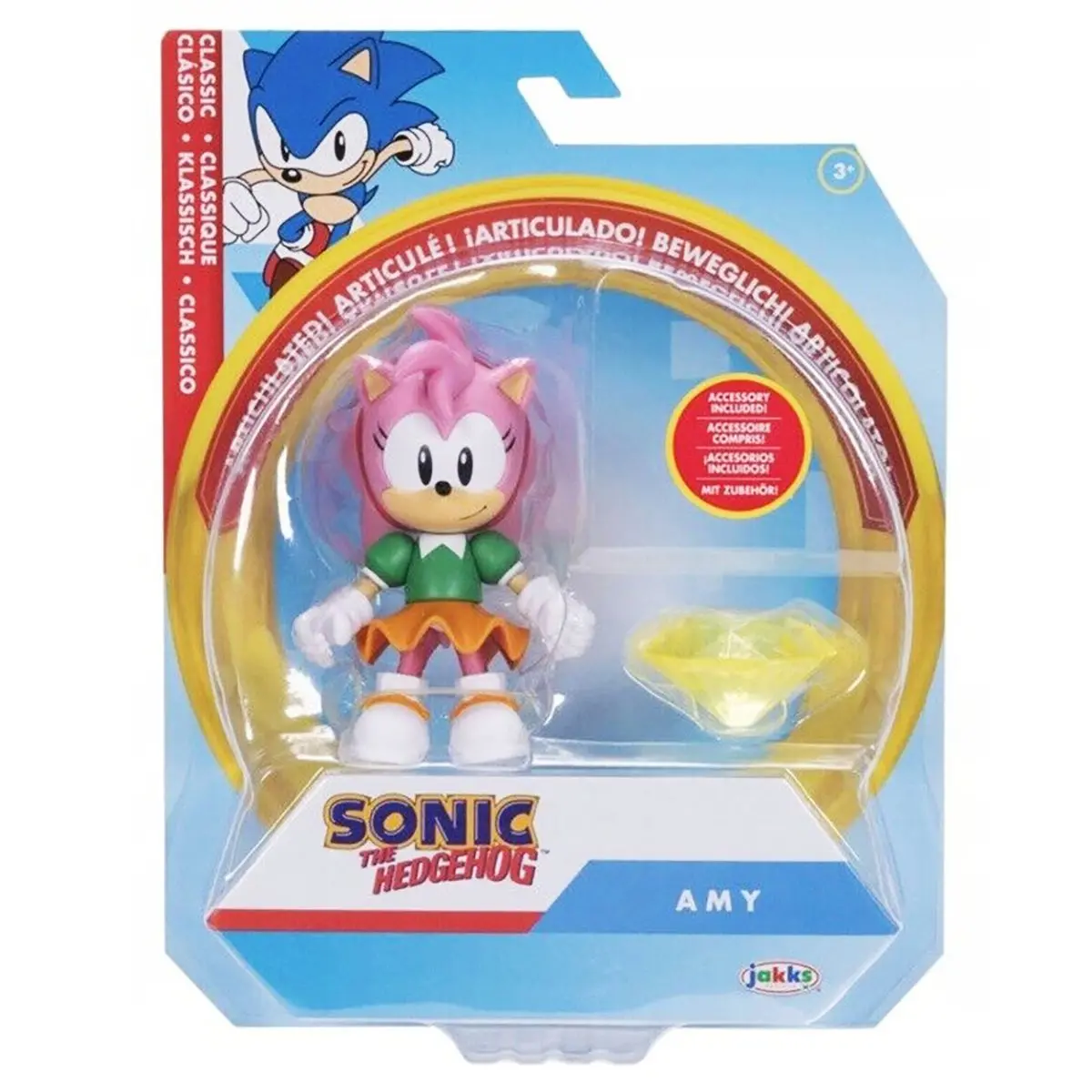 Sonic The Hedgehog Amy 4" Figure 1