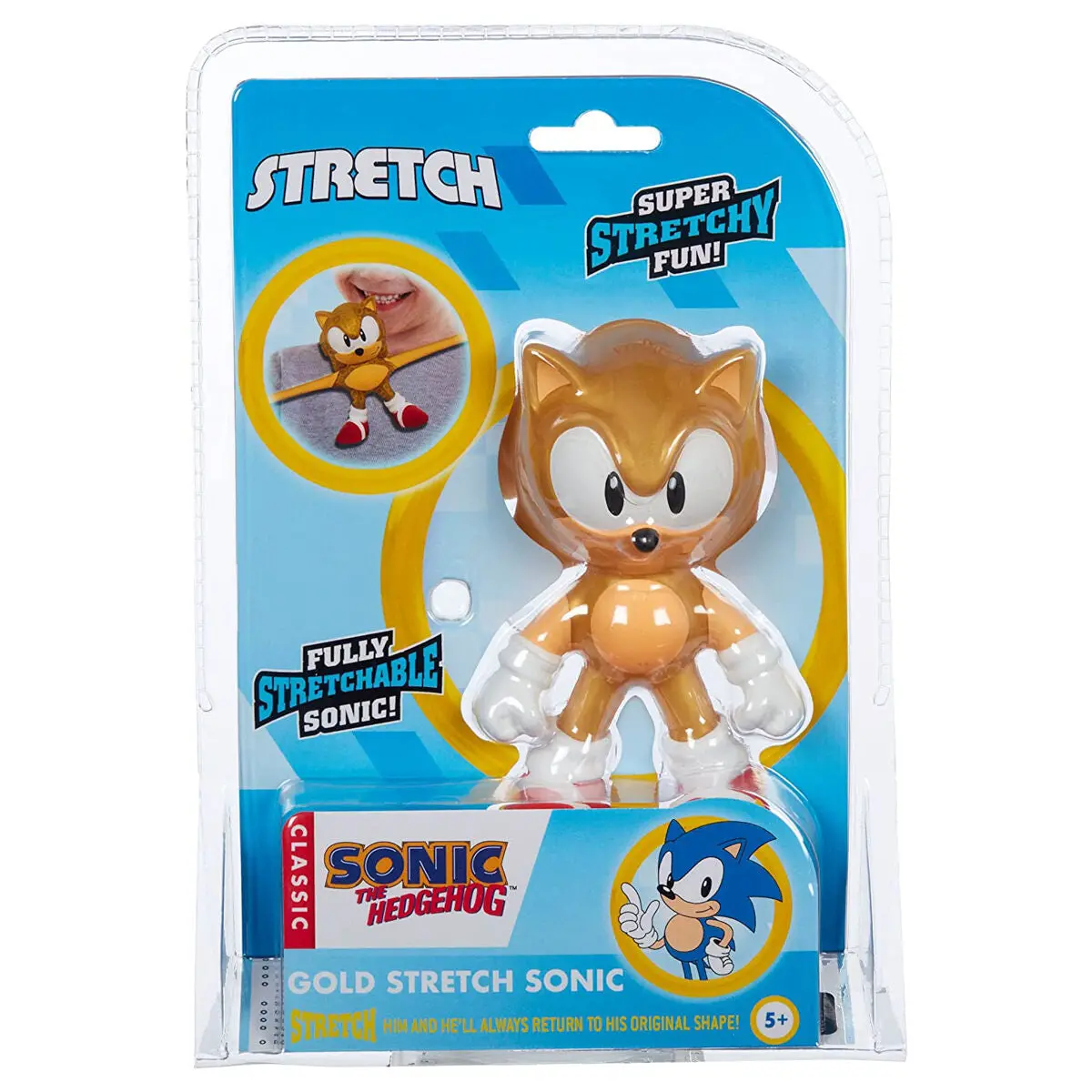 Sonic The Hedgehog Gold Stretch Sonic Figure 1