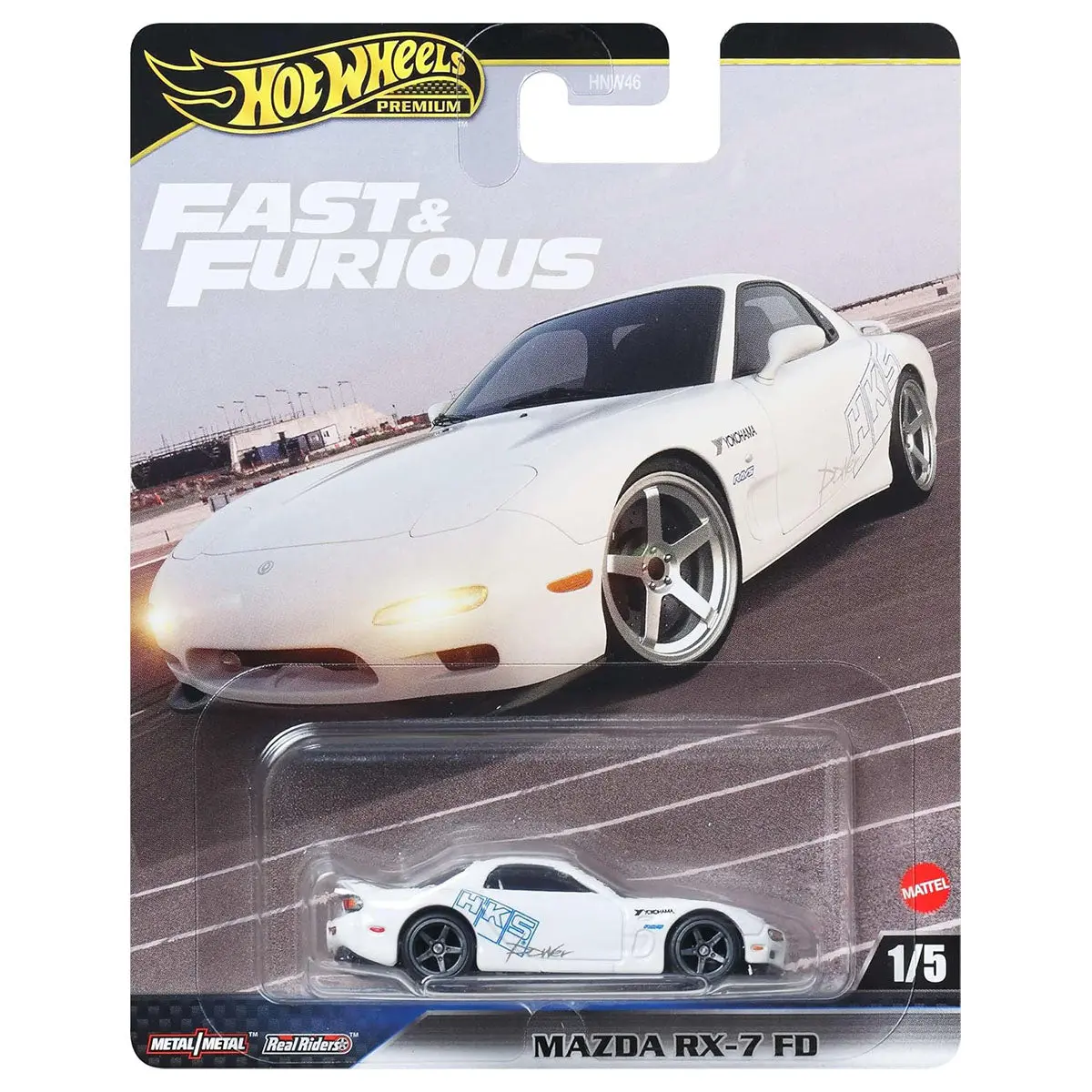 Hot Wheels Premium Fast & Furious: Mazda Rx-7 Fd 1:64 Scale Car (1/5) 1