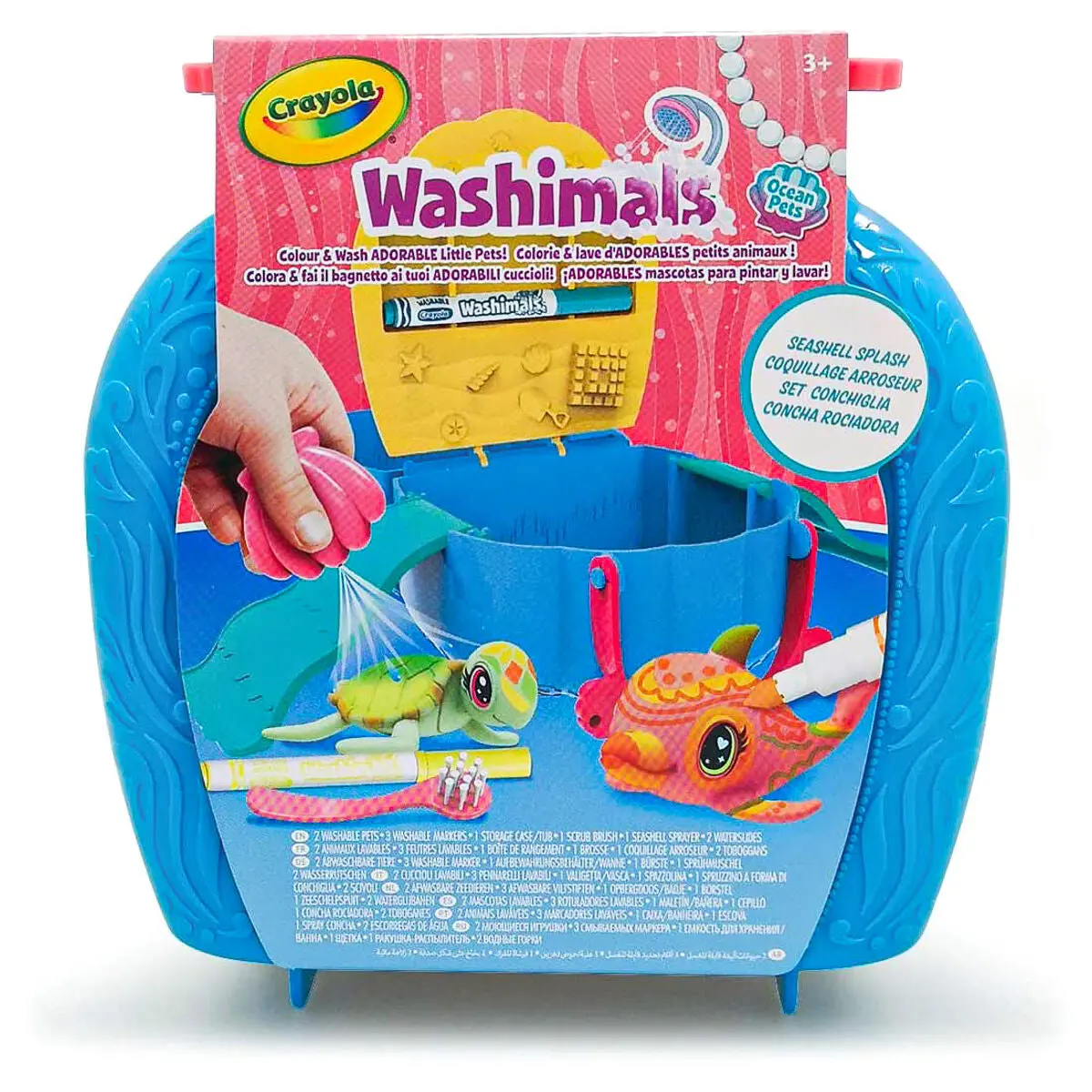 Crayola Washimals Ocean Pets Seashell Splash Playset 1