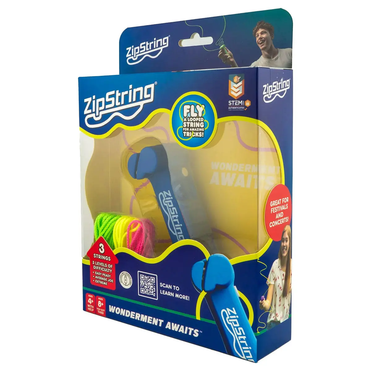 Zipstring Bodacious Blue Toy 1