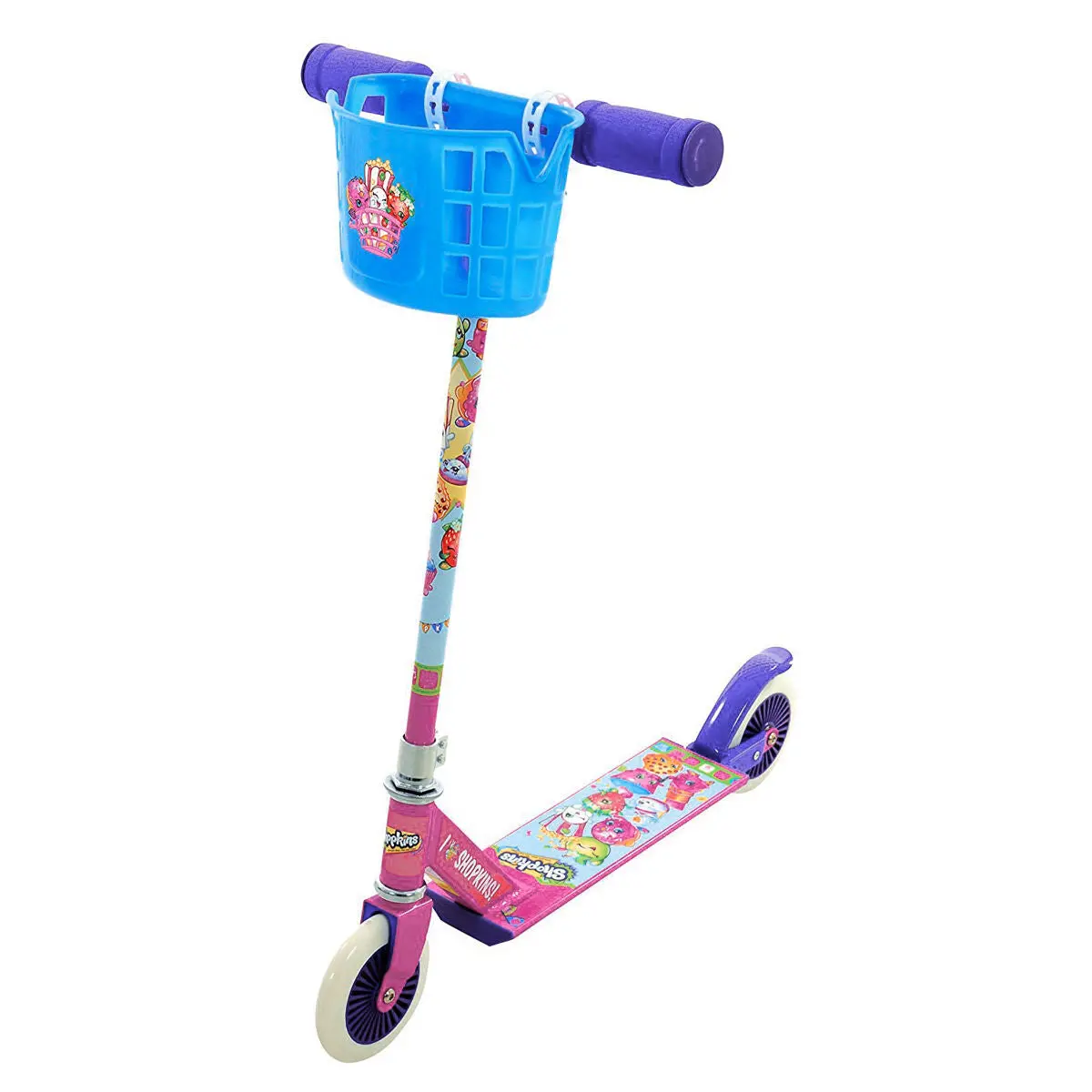 Shopkins In-Line Scooter With Basket And 6 Collectable Figures 1