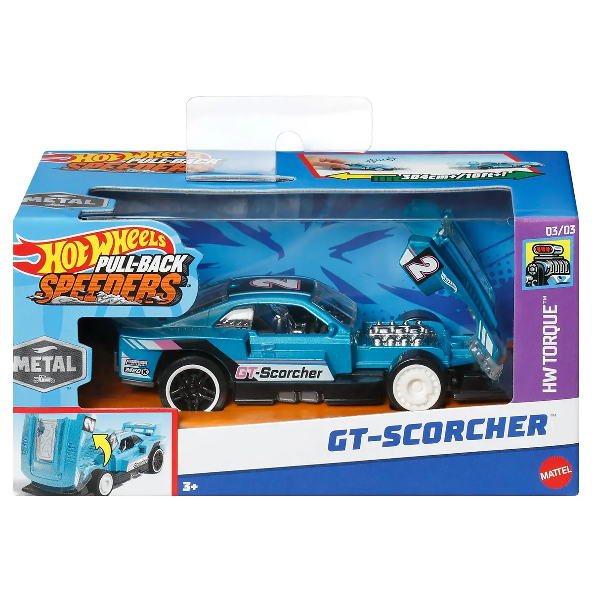 Hot Wheels Pull-Back Speeders Gt Scorcher Car 1