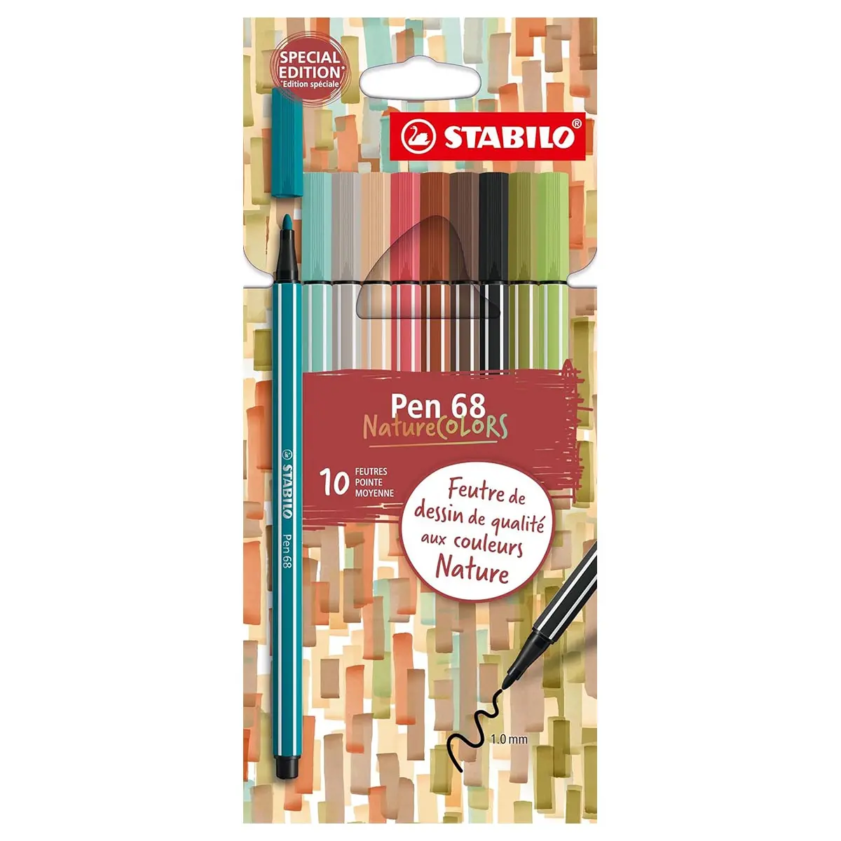 Stabilo Pen 68 Naturecolors Premium Felt-Tip Pens (10 Pack) 1