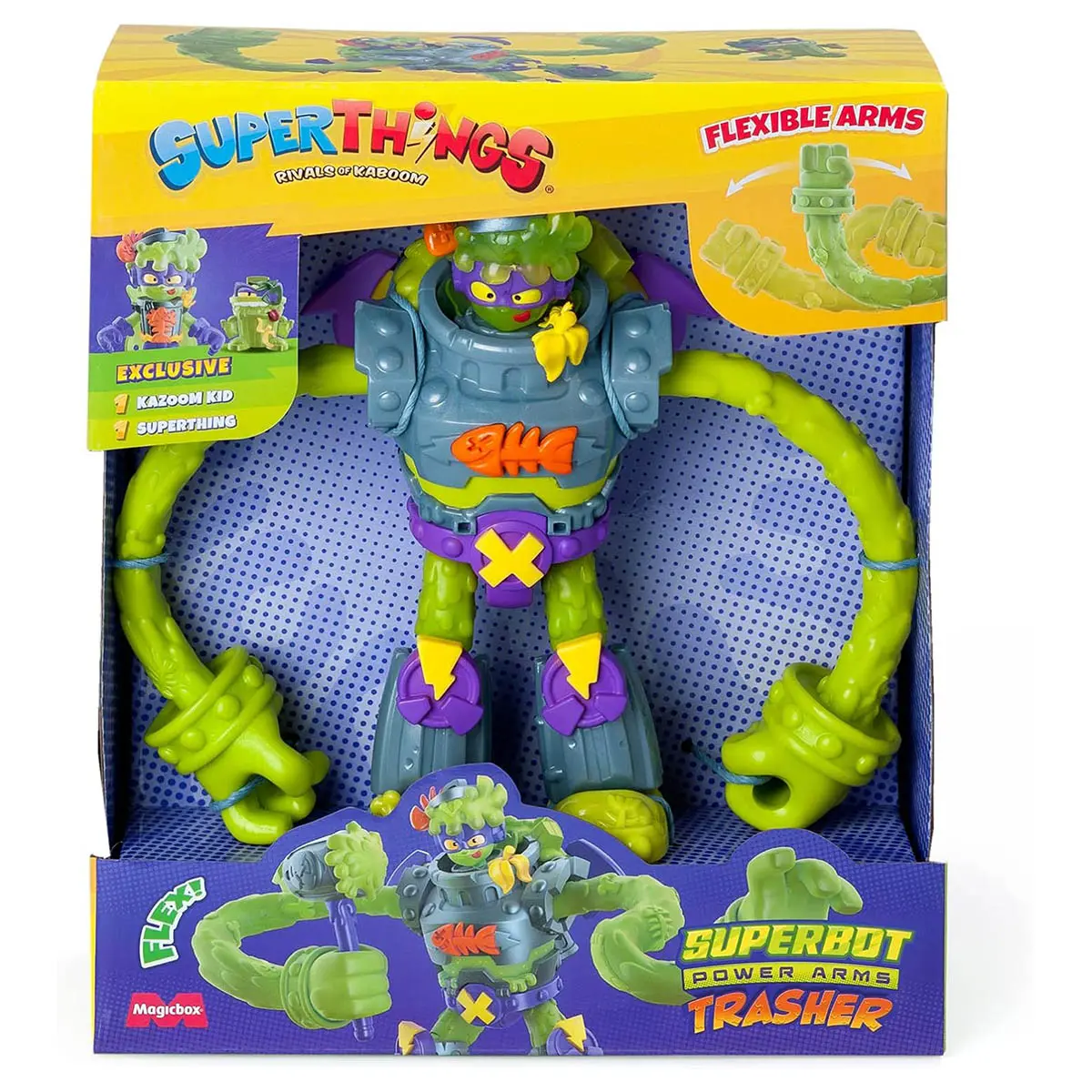 Superthings Superbot Power Arms Trasher Figure 1