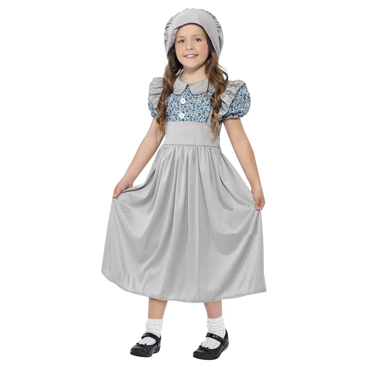Victorian School Girl Costume Medium (7-9 Years) 1
