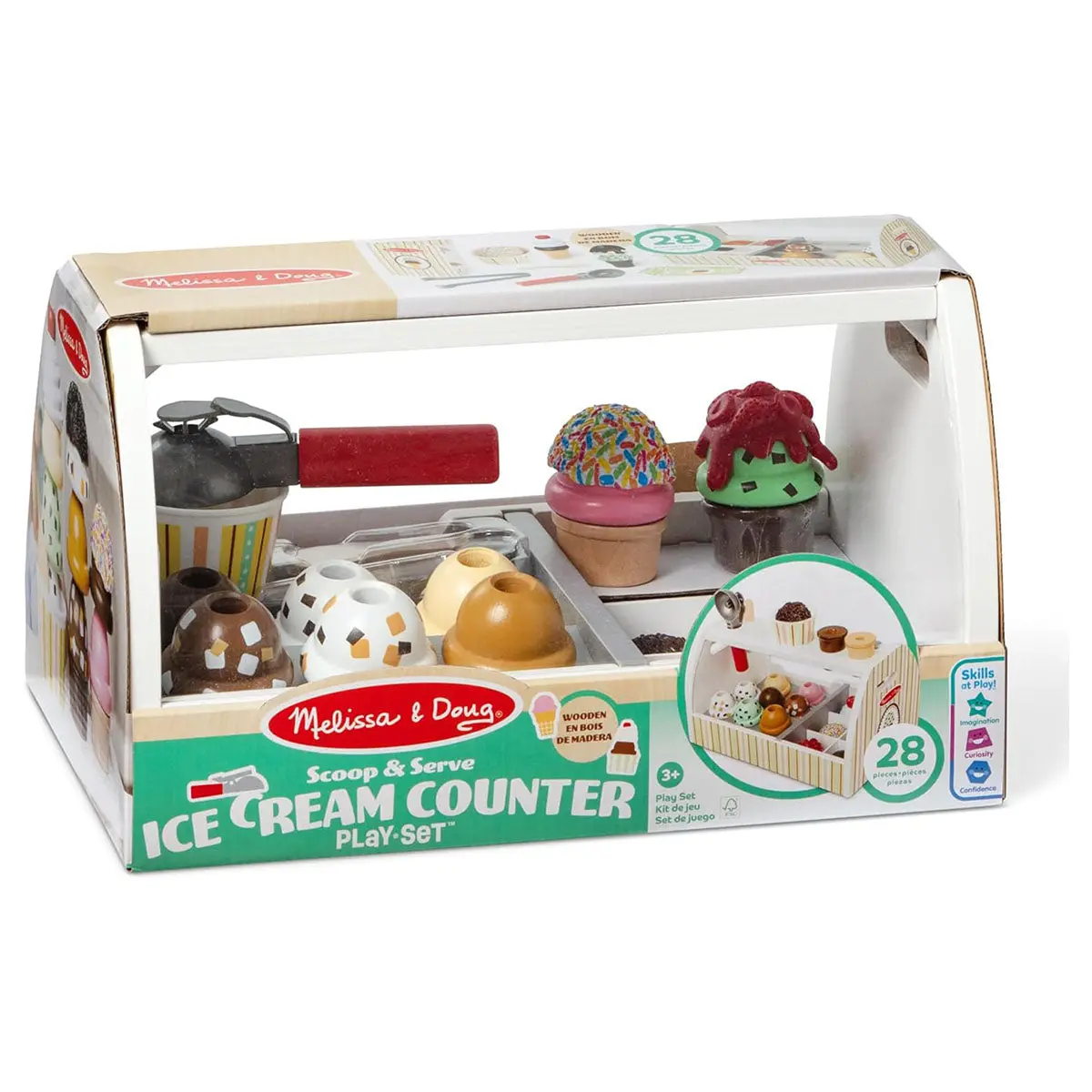 Melissa &Amp; Doug Scoop &Amp; Serve Ice Cream Counter Playset 1