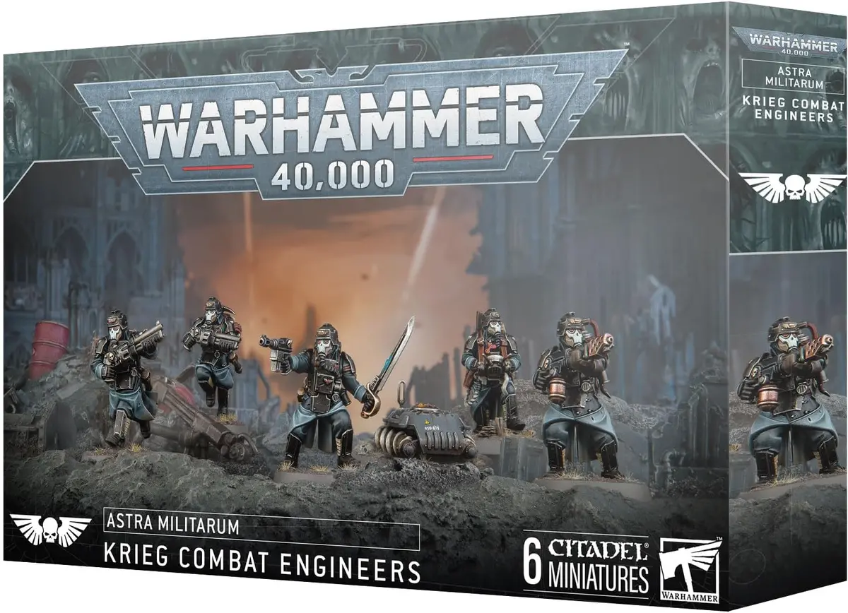 Warhammer 40,000 Astra Militarum: Krieg Combat Engineers Miniatures Set 1