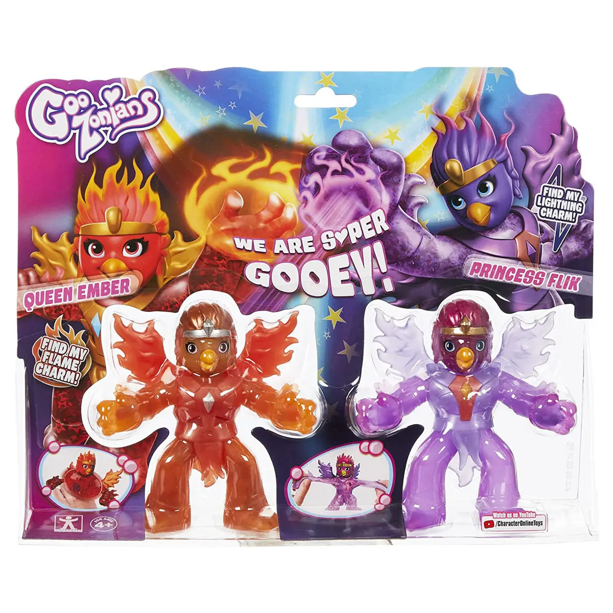 Goozonians Queen Ember & Princess Flik Stretch Figures 1