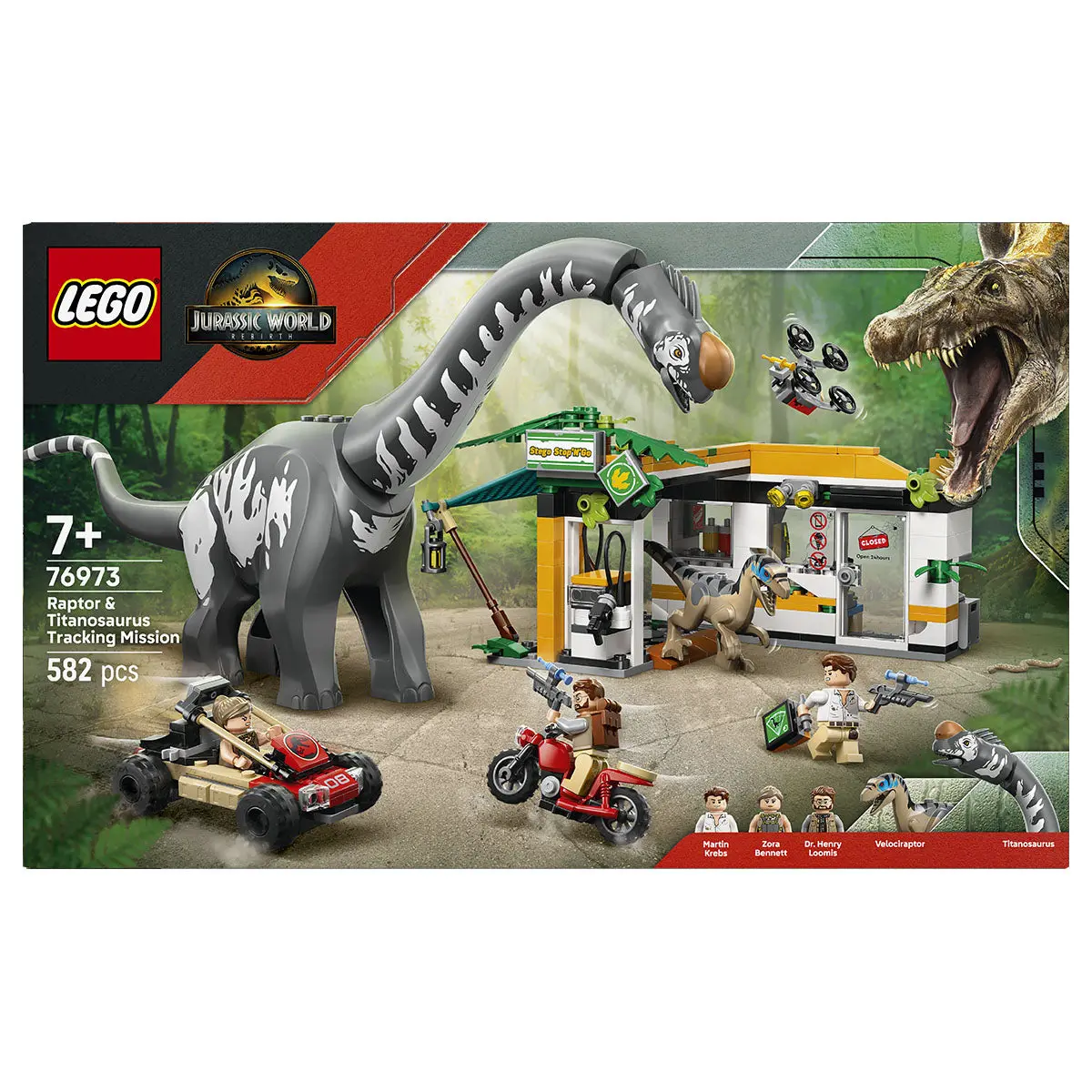 Lego Jurassic World: Raptor & Titanosaurus Tracking Mission Building Set 1