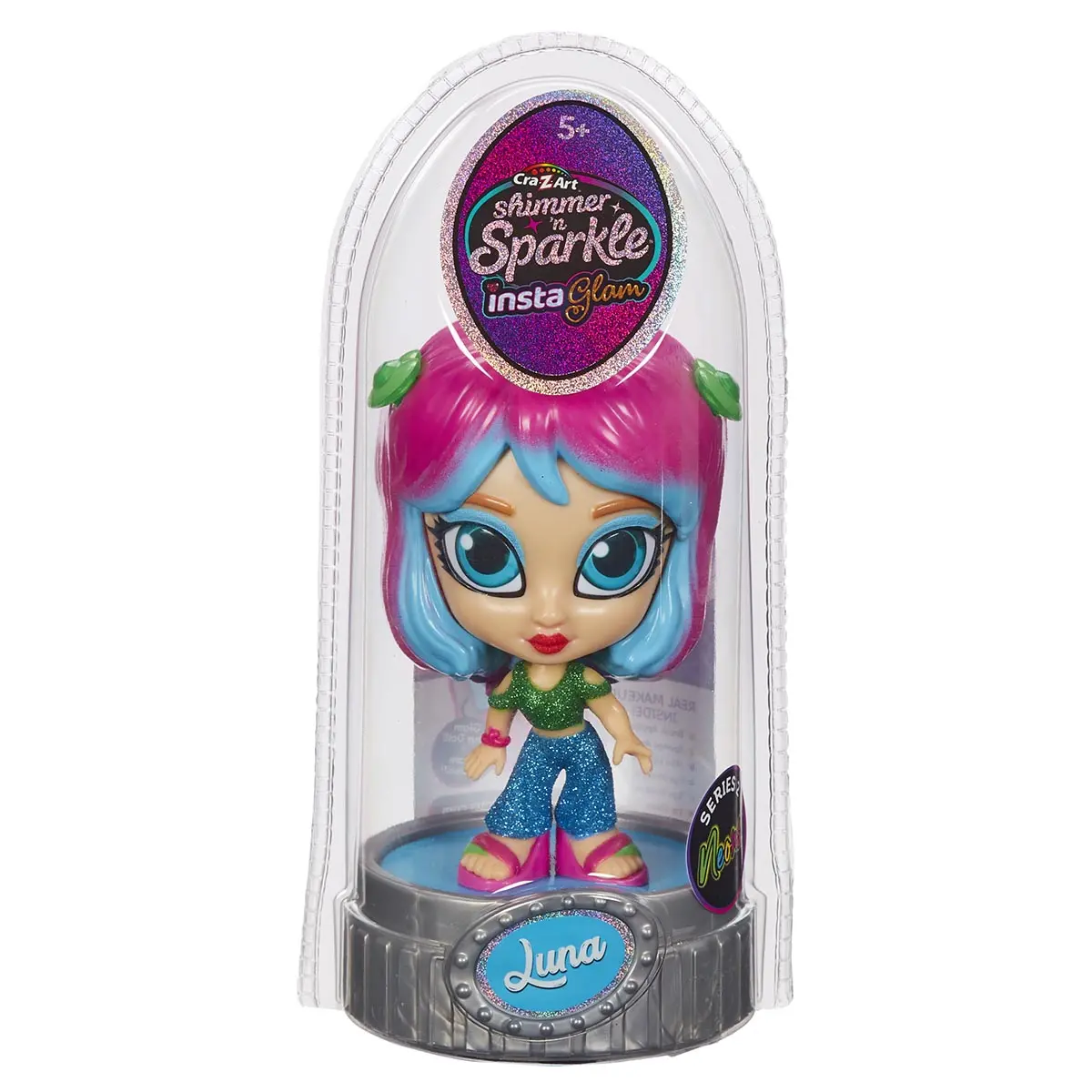 Shimmer 'N Sparkle Instaglam Series 2 Neon Luna Doll 1