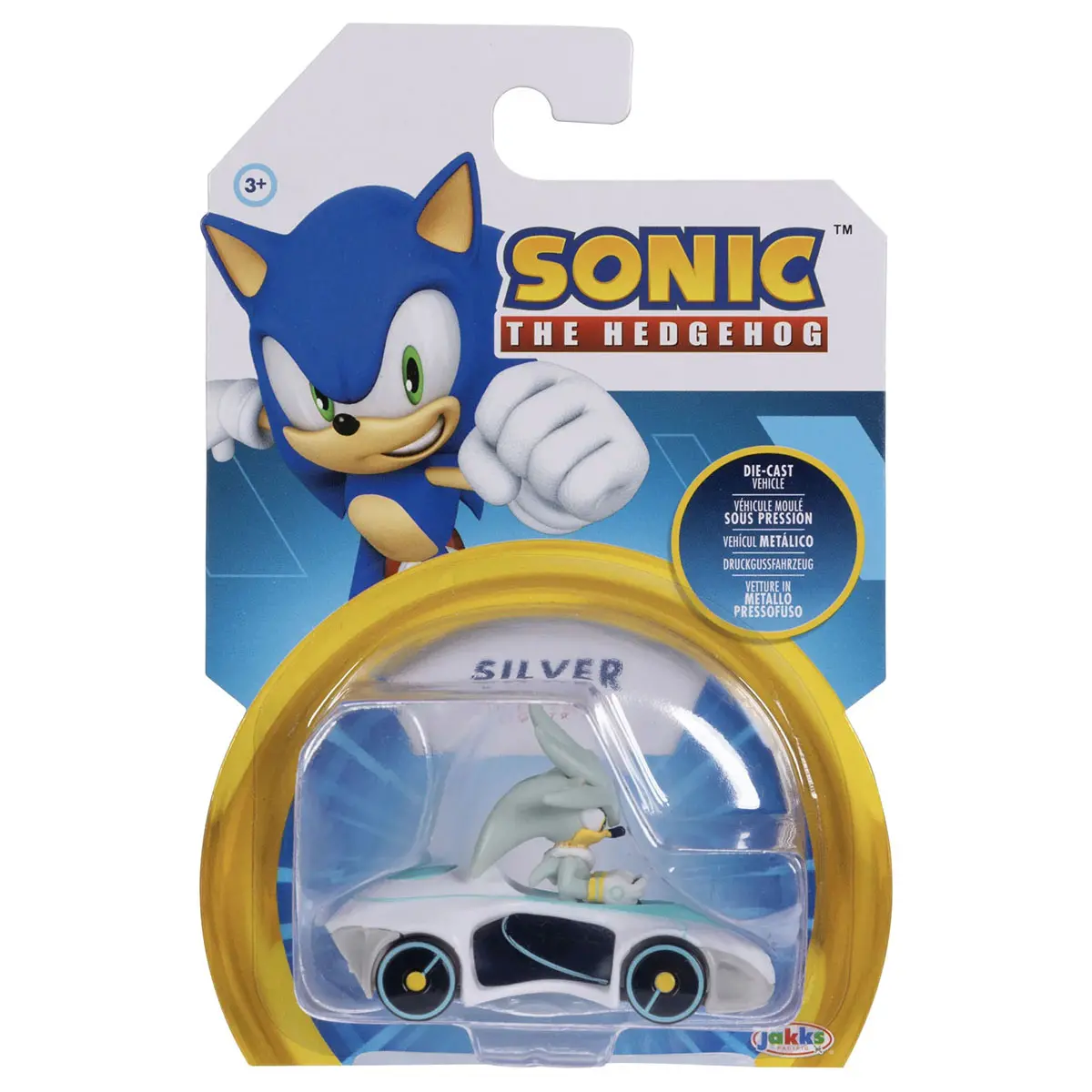 Sonic The Hedgehog Silver 1:64 Die-Cast Vehicle 1