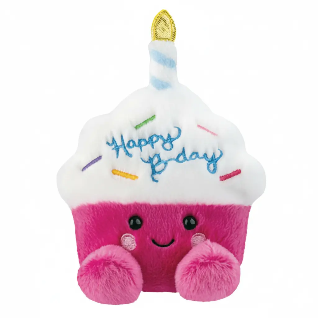 Palm Pals Sparkle Birthday Cupcake 13Cm Soft Toy 1