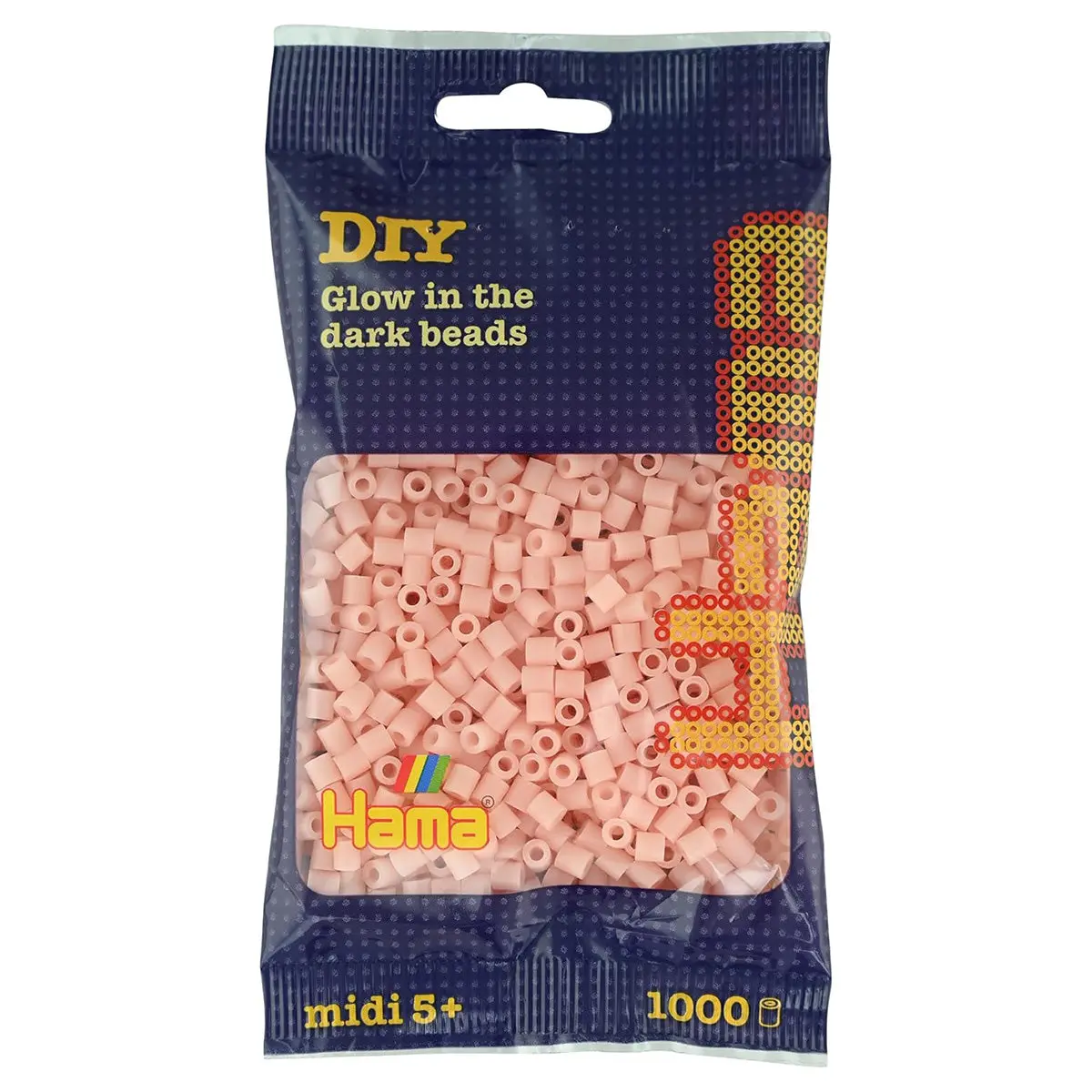 Hama Glow In The Dark Midi Beads (1000 Pack) 1