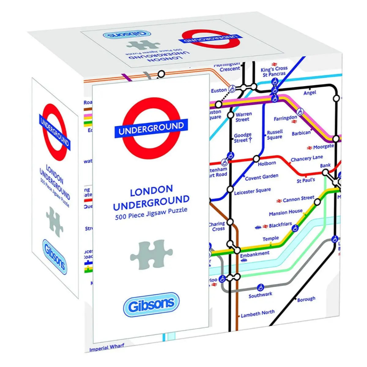 Gibsons Tfl London Underground Map 500 Piece Jigsaw Puzzle 1
