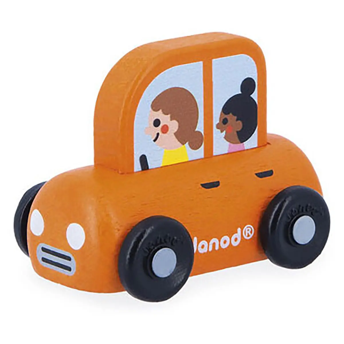 Janod Cross Roads City Wooden Family Car 2