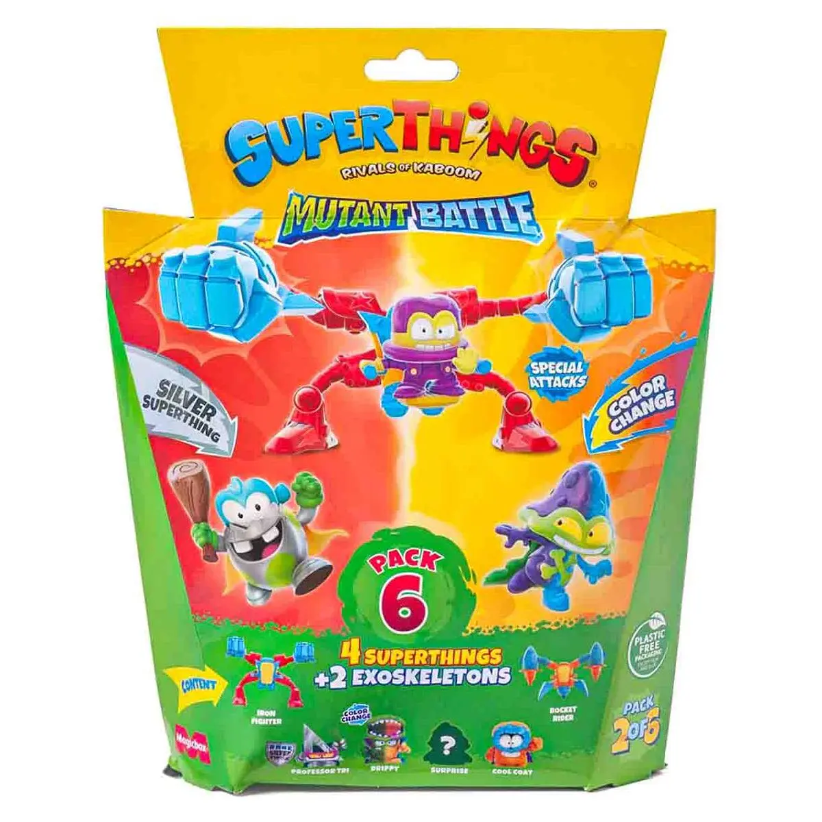 Superthings Rivals Of Kaboom Mutant Battle Figures 6 Pack (2/6) 1