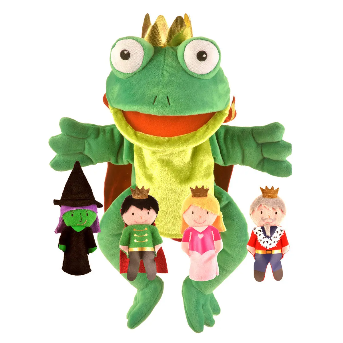 Frog Prince Hand And Finger Puppet Set 1