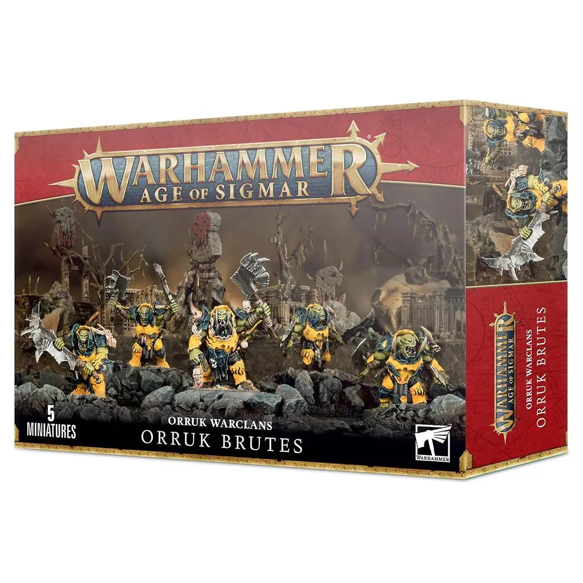 Warhammer Age Of Sigmar: Orruk Warclans: Orruk Brutes Miniatures Set 1