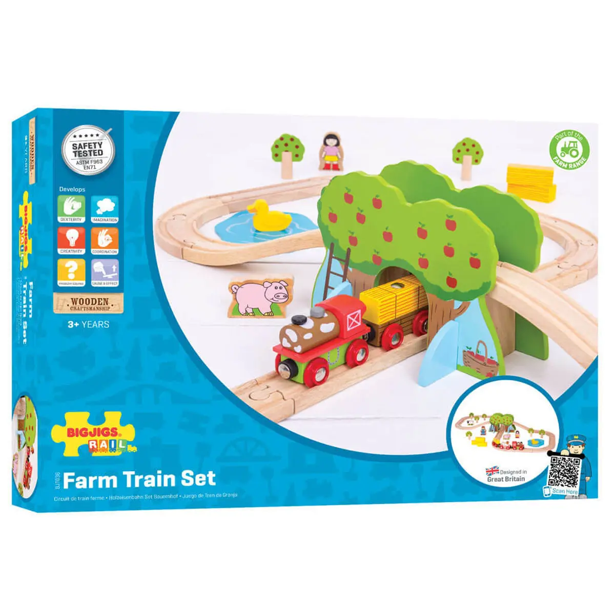 Bigjigs Rail Farm Train Set 1