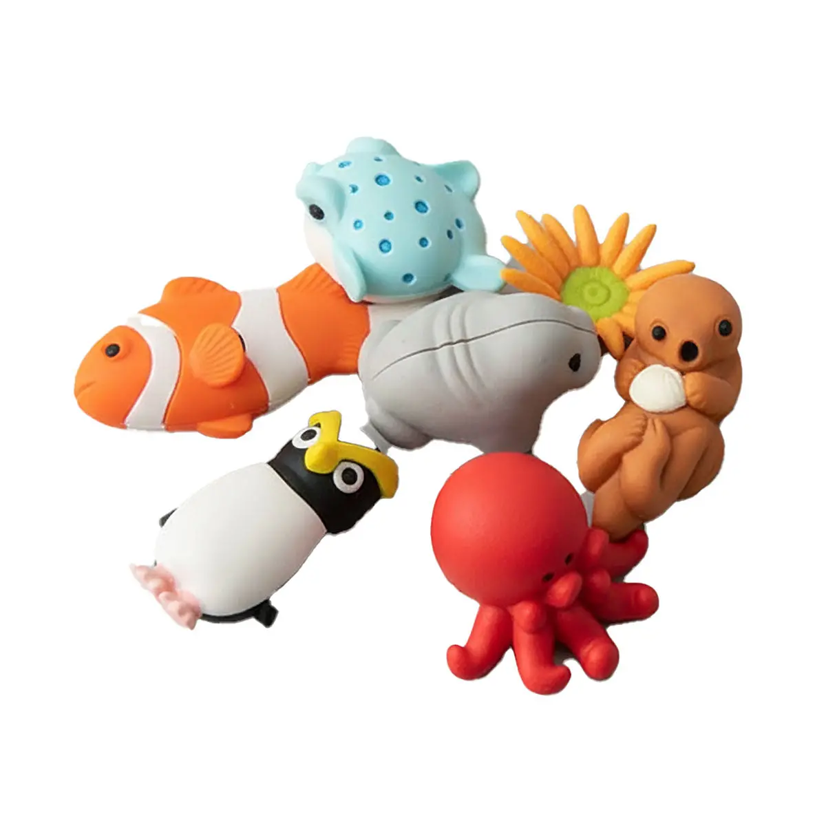 Iwako Sea Friends Erasers Set. 1