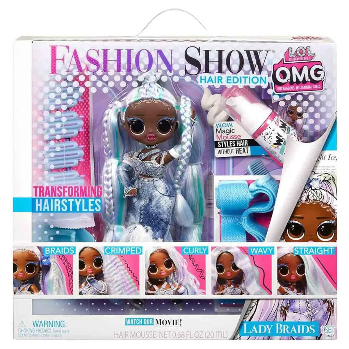 L.O.L Surprise! Omg Fashion Show Hair Edition Lady Braids Playset 1