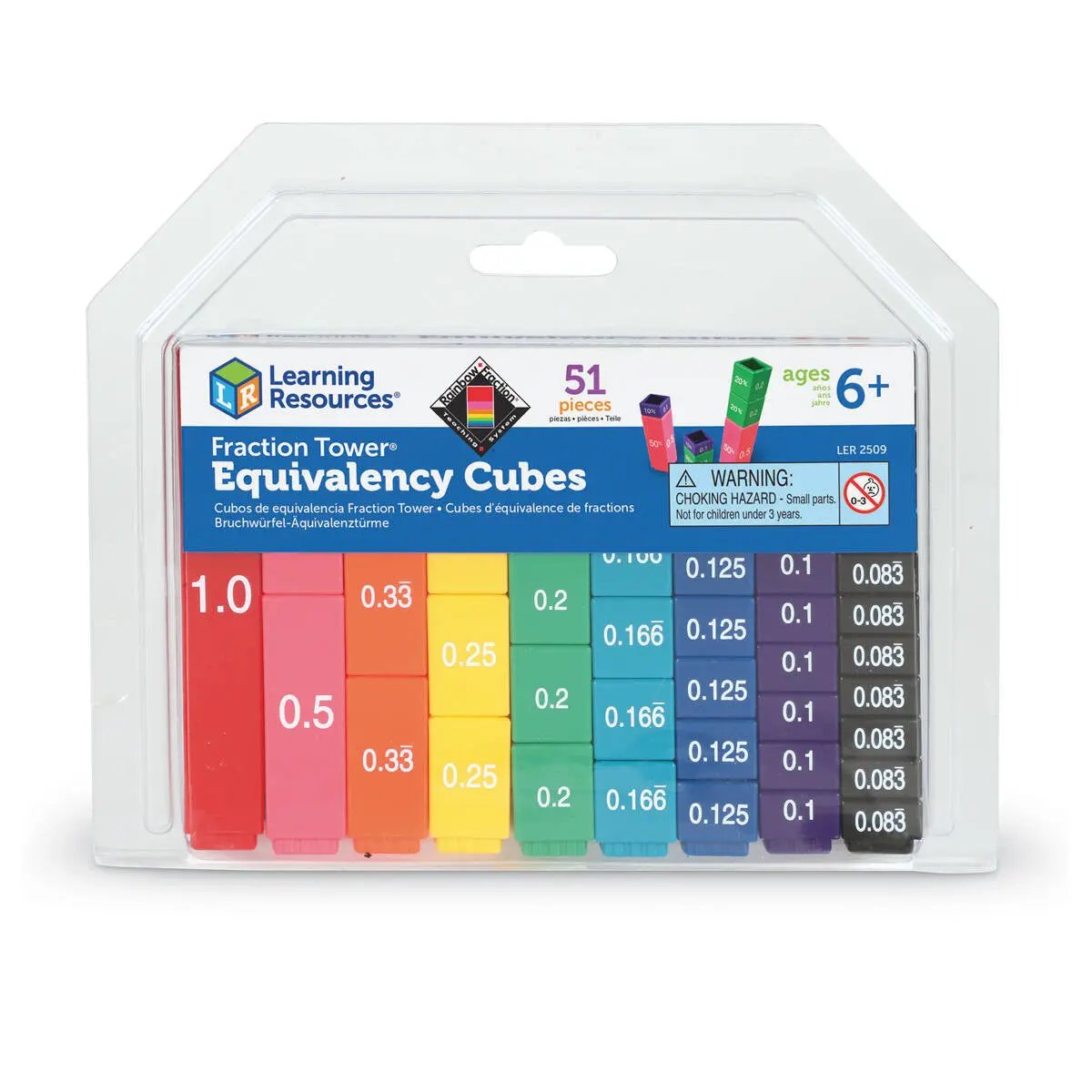 Fraction Tower Equivalency Cubes 1