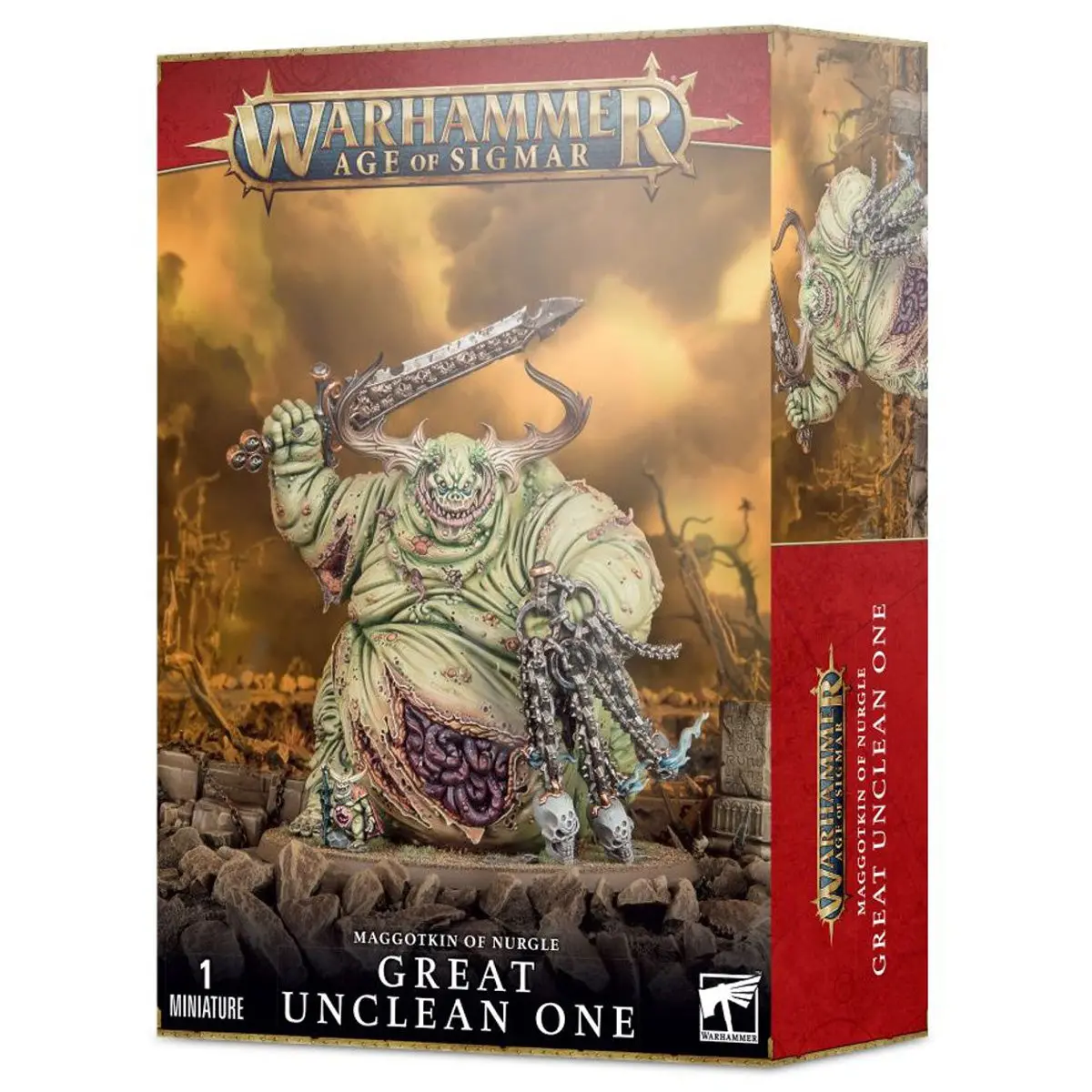 Warhammer Age Of Sigmar: Maggotkin Of Nurgle: Great Unclean One Miniatures Set 1