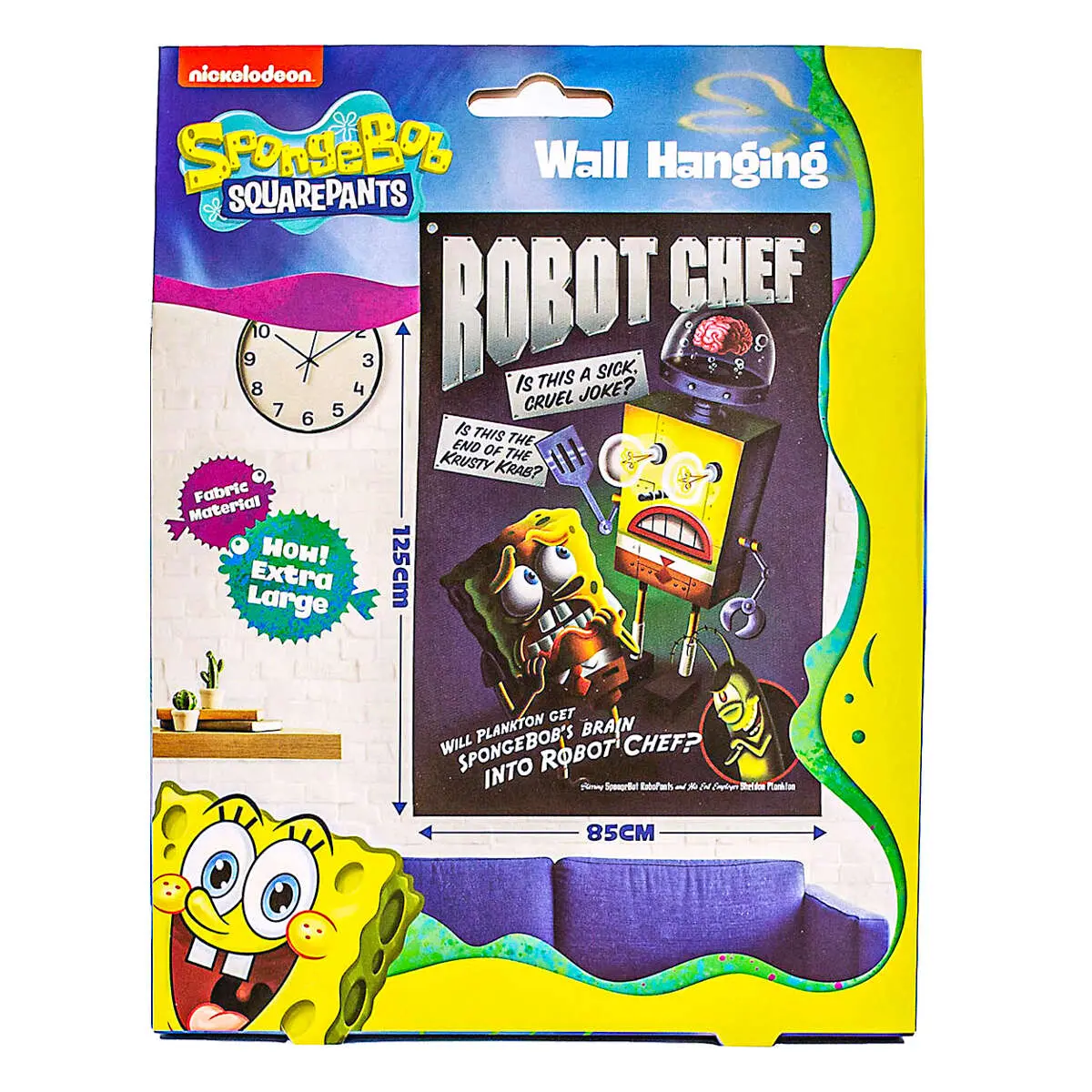 Spongebob Squarepants Fabric Wall Hanging Banner 1