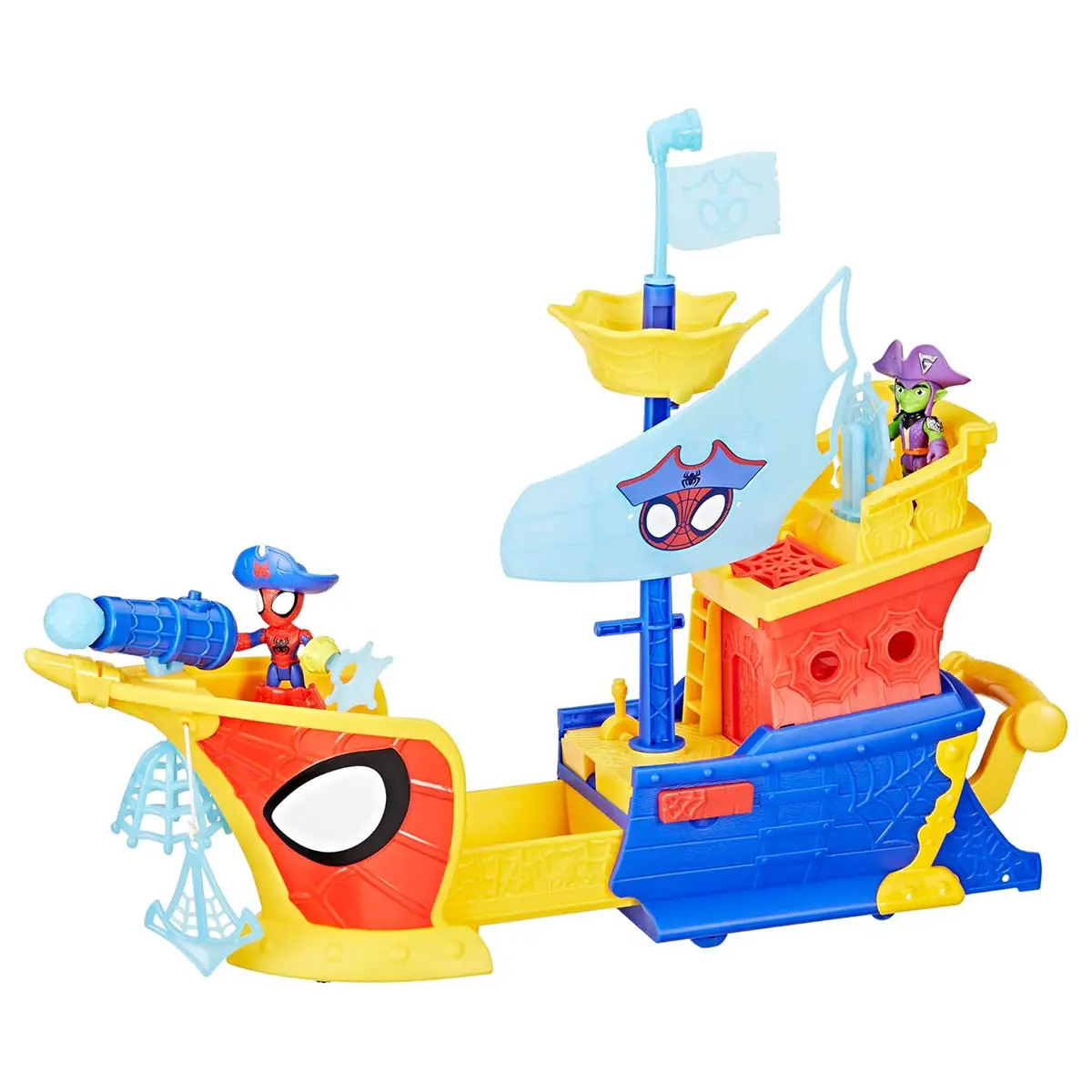 Marvel Spidey And His Amazing Friends: Water Webs Ahoy Bubble Pirate Ship Playset 2